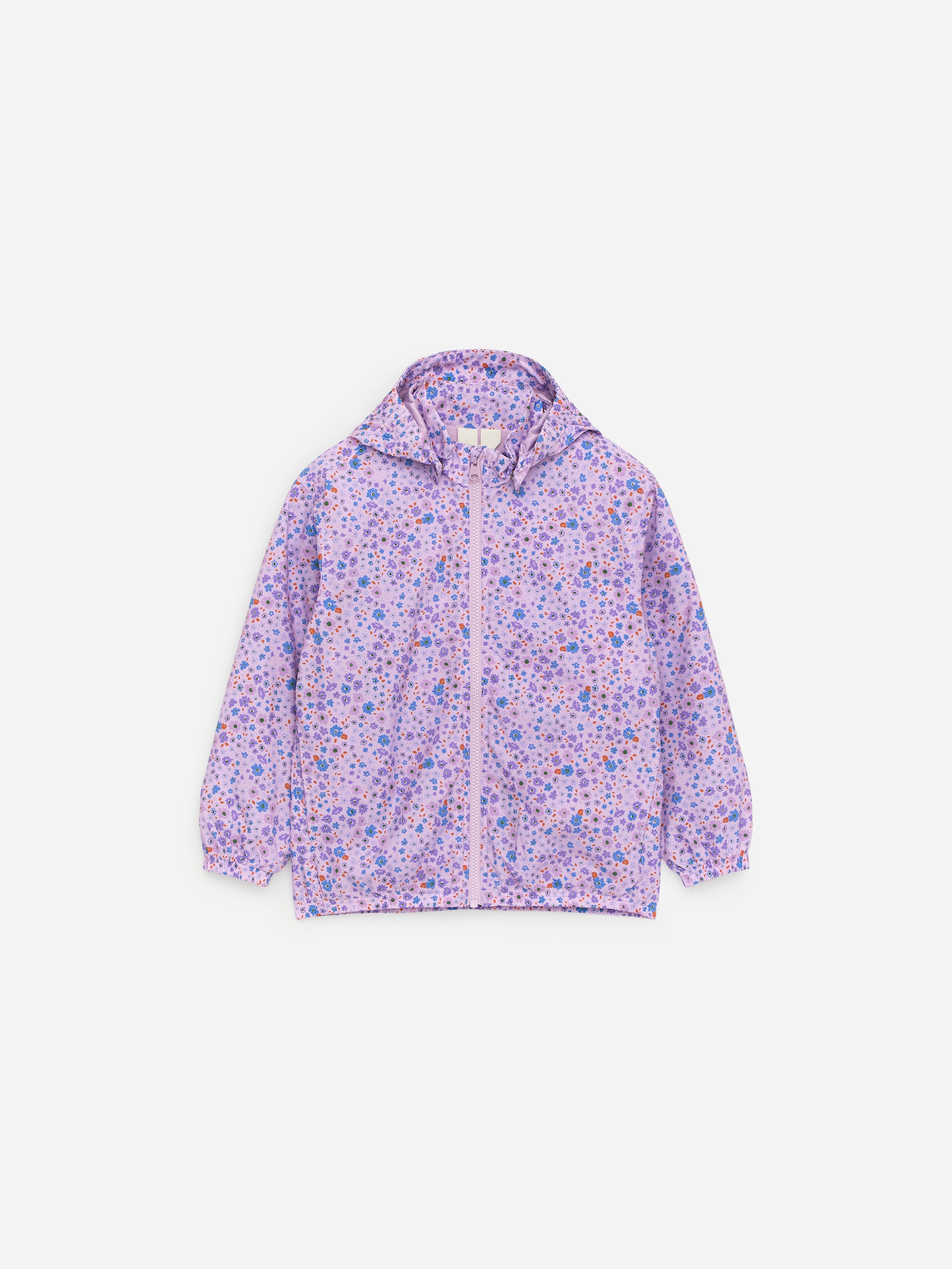 Fleece-Lined Shell Jacket-Purple-18429