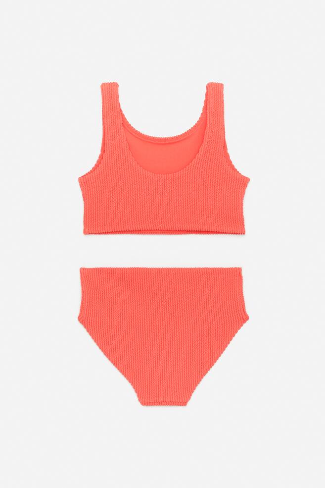 Seersucker Bikini Set-Orange - 3