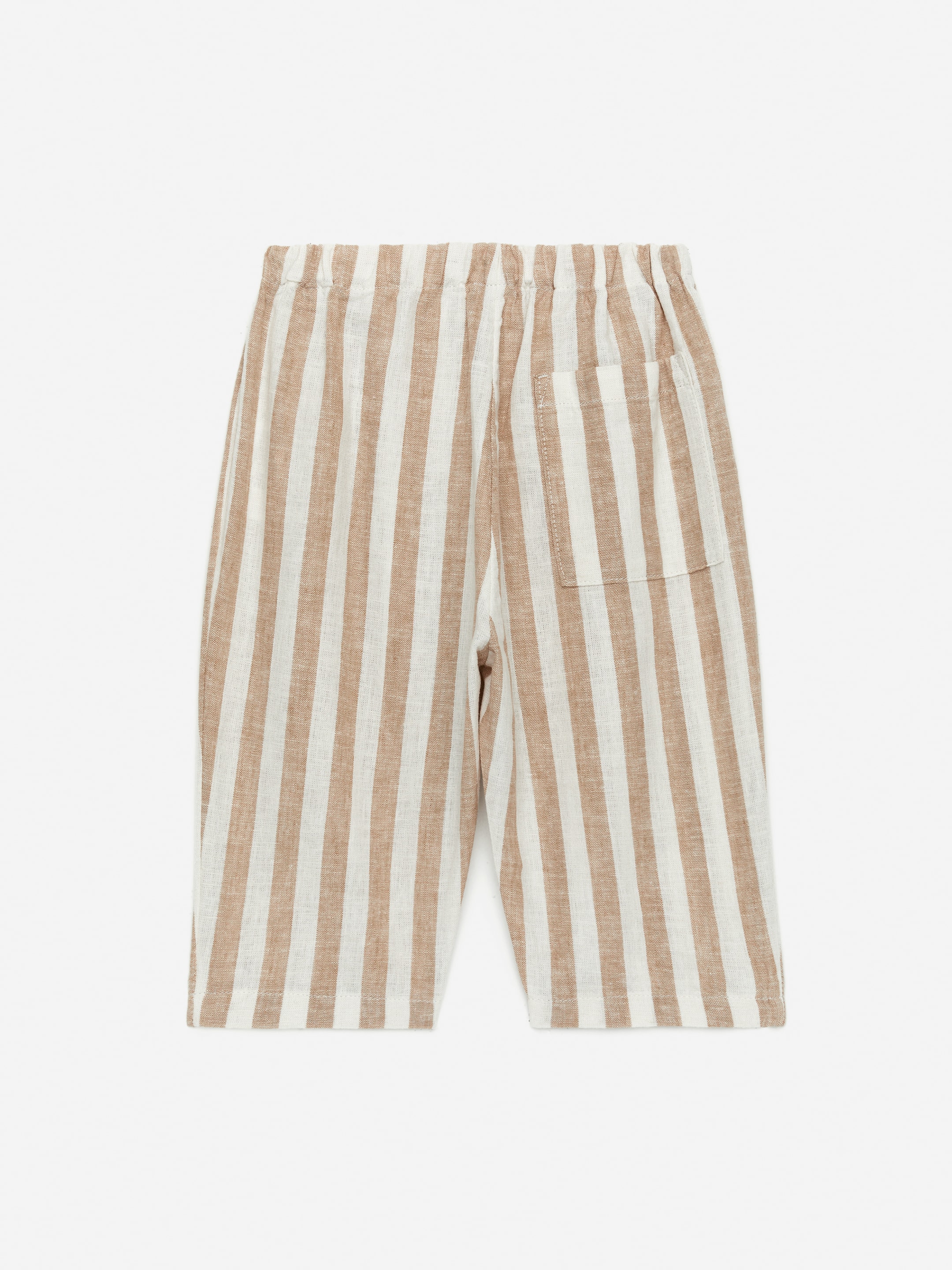 Agrandir l'image: Pantalon en lin et coton - Beige/Blanc - ENFANT | H&M FR 2