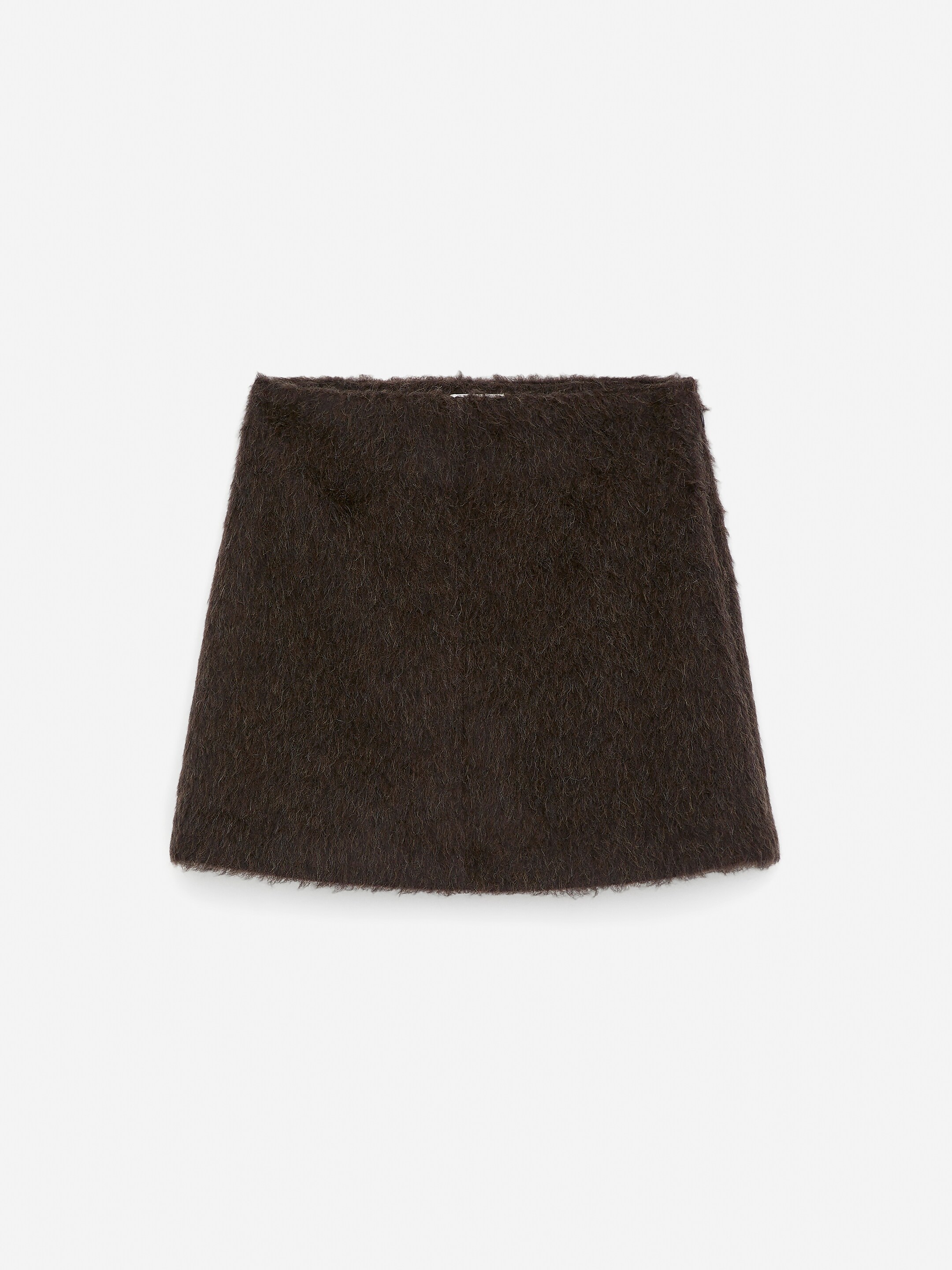 Ver imagem maior: Saia em mistura de lã e alpaca - Castanho - SENHORA | H&M PT 5