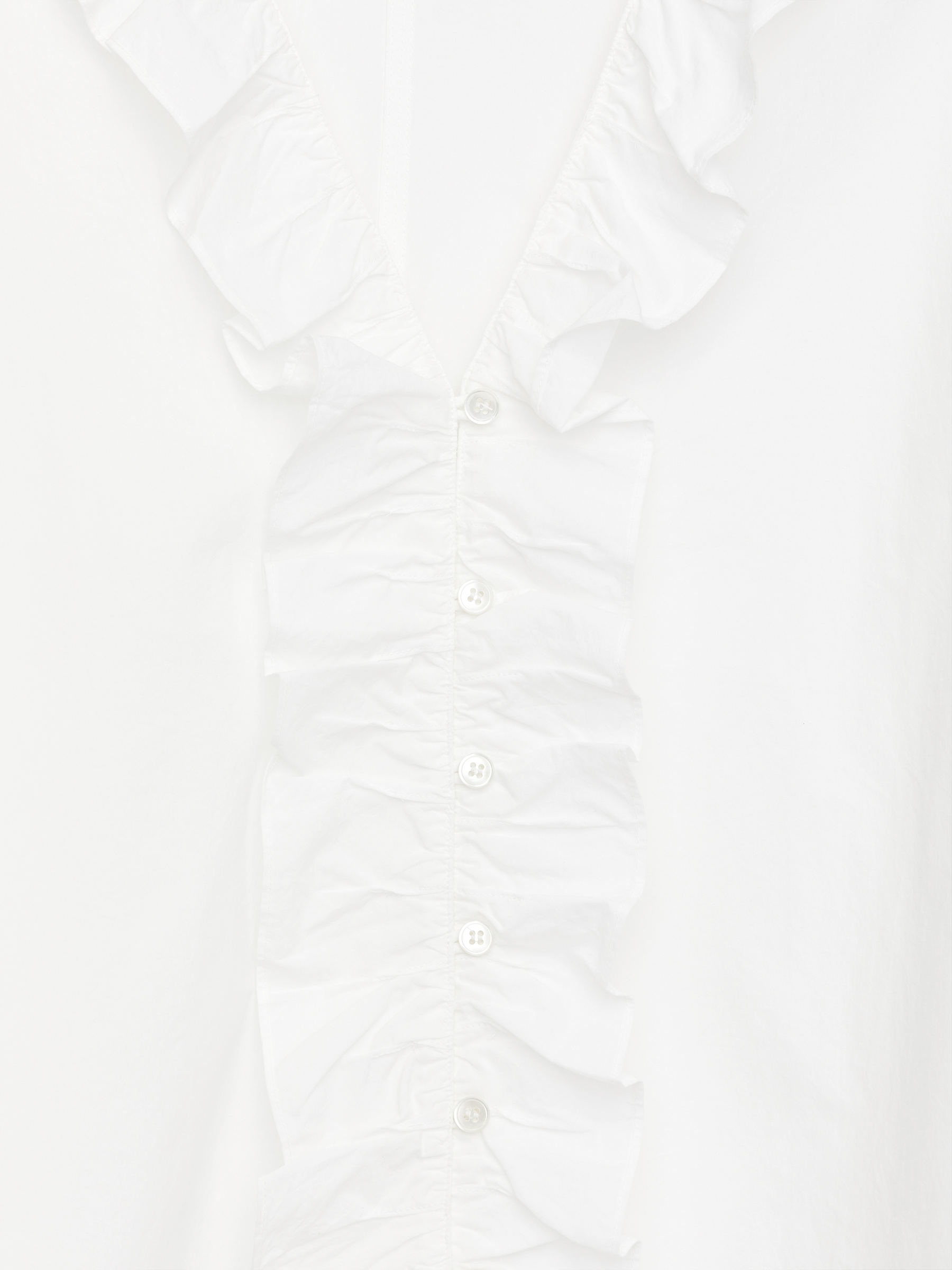 Frill Blouse - White - Regular fit - Women - StillMedia/DescriptiveDetail - 1