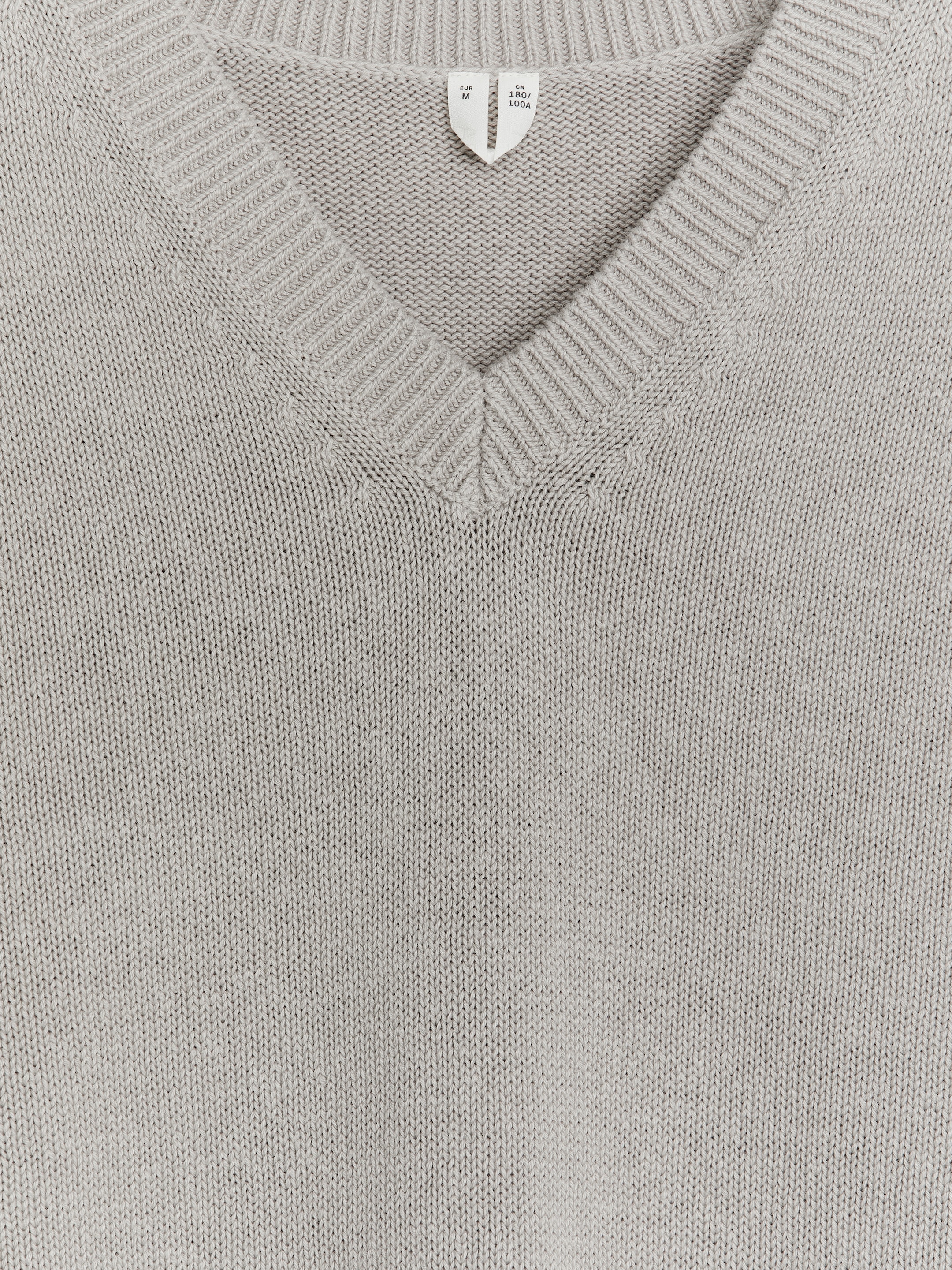 Stickad pullover i linne och bomull - Ljus mullvad - Relaxed fit - Men - StillMedia/DescriptiveDetail - 1