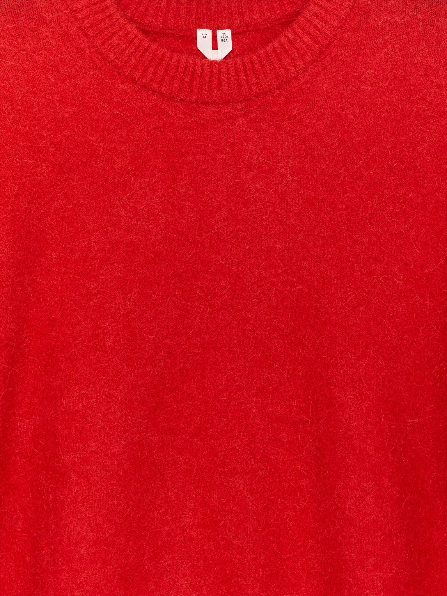 Pull en mélange de laine et d'alpaga - Rouge/Bordeaux foncé/Noir/Blanc cassé/Beige/Rouge-orangé - 6