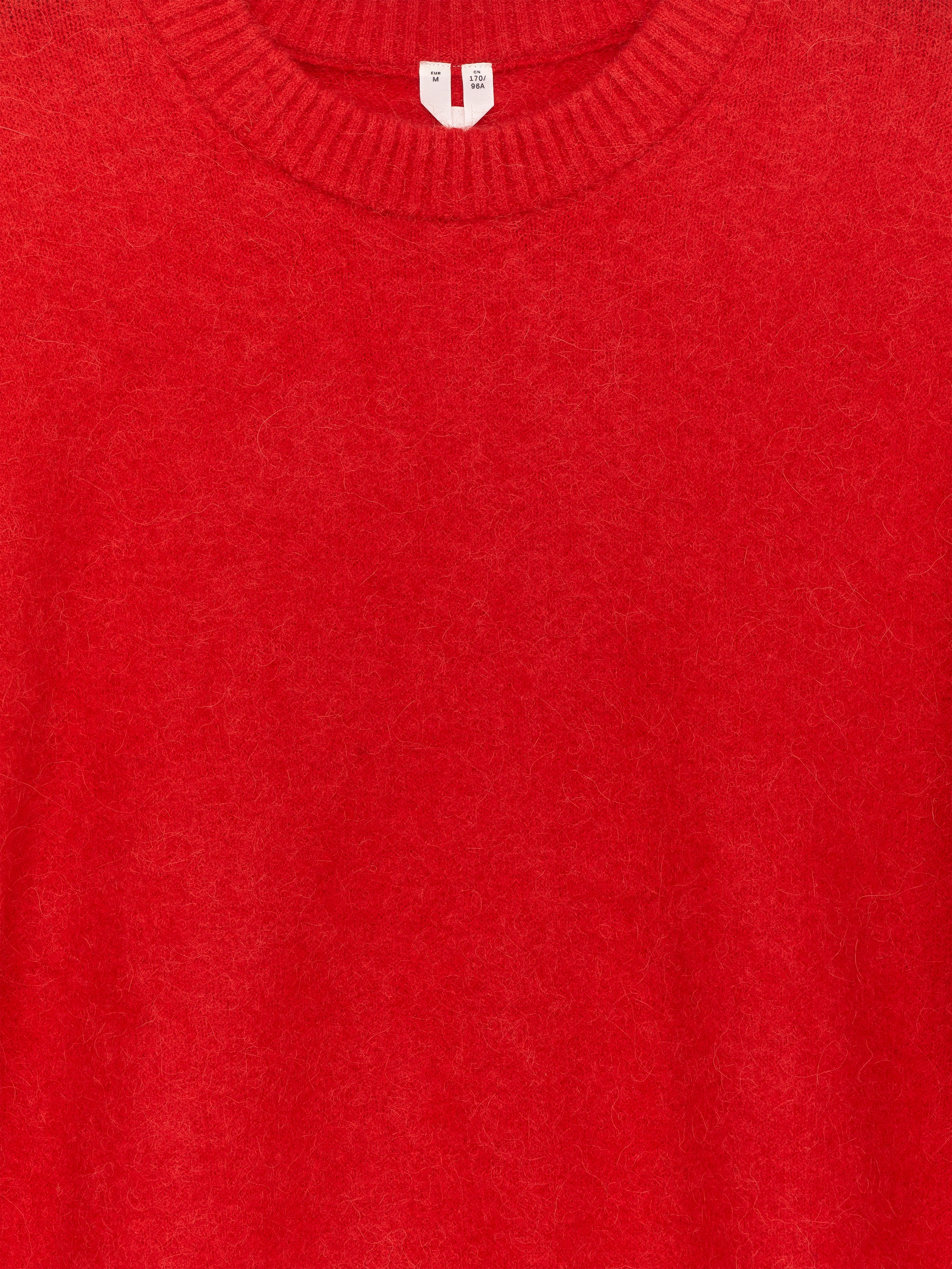 Alpaca-Wool Blend Jumper - Red - Oversized - Women - StillMedia/DescriptiveDetail - 1