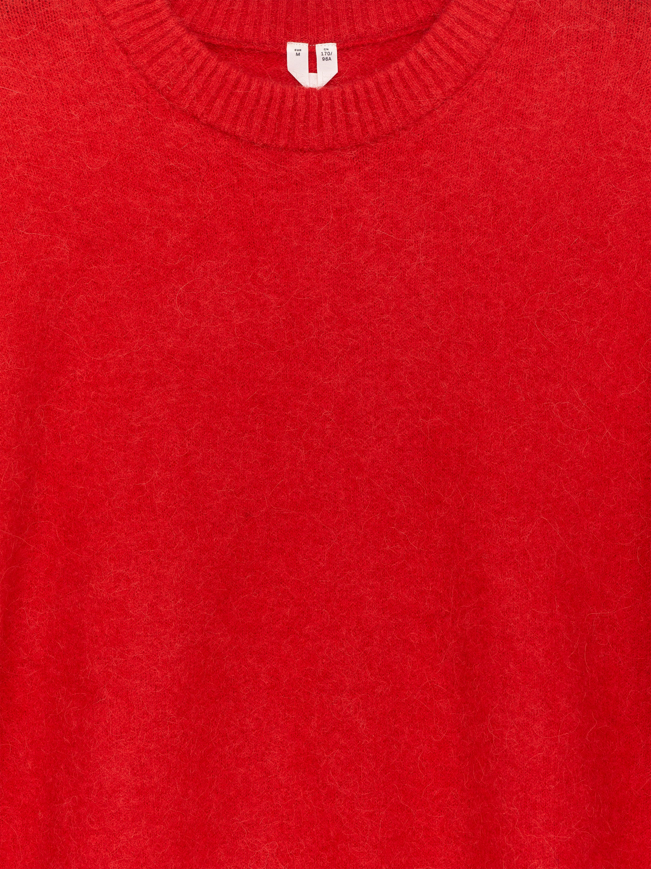 Alpaca-Wool Blend Jumper - Red - Oversized - Women - StillMedia/DescriptiveDetail - 1