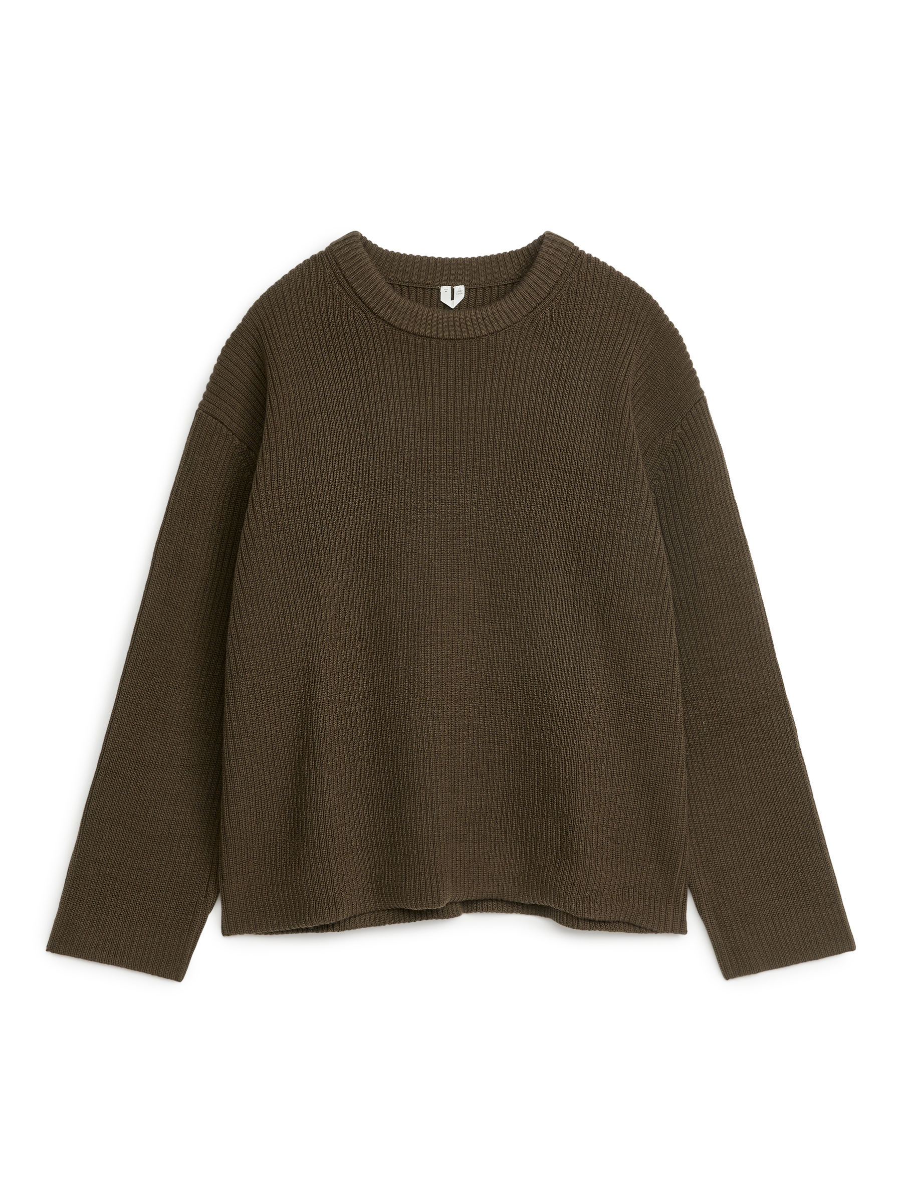 Pullover mit Rundhalsausschnitt aus Wollmischung - Dunkles Graubraun - Regular Fit - Herren - StillMedia/DescriptiveStillLife - 2