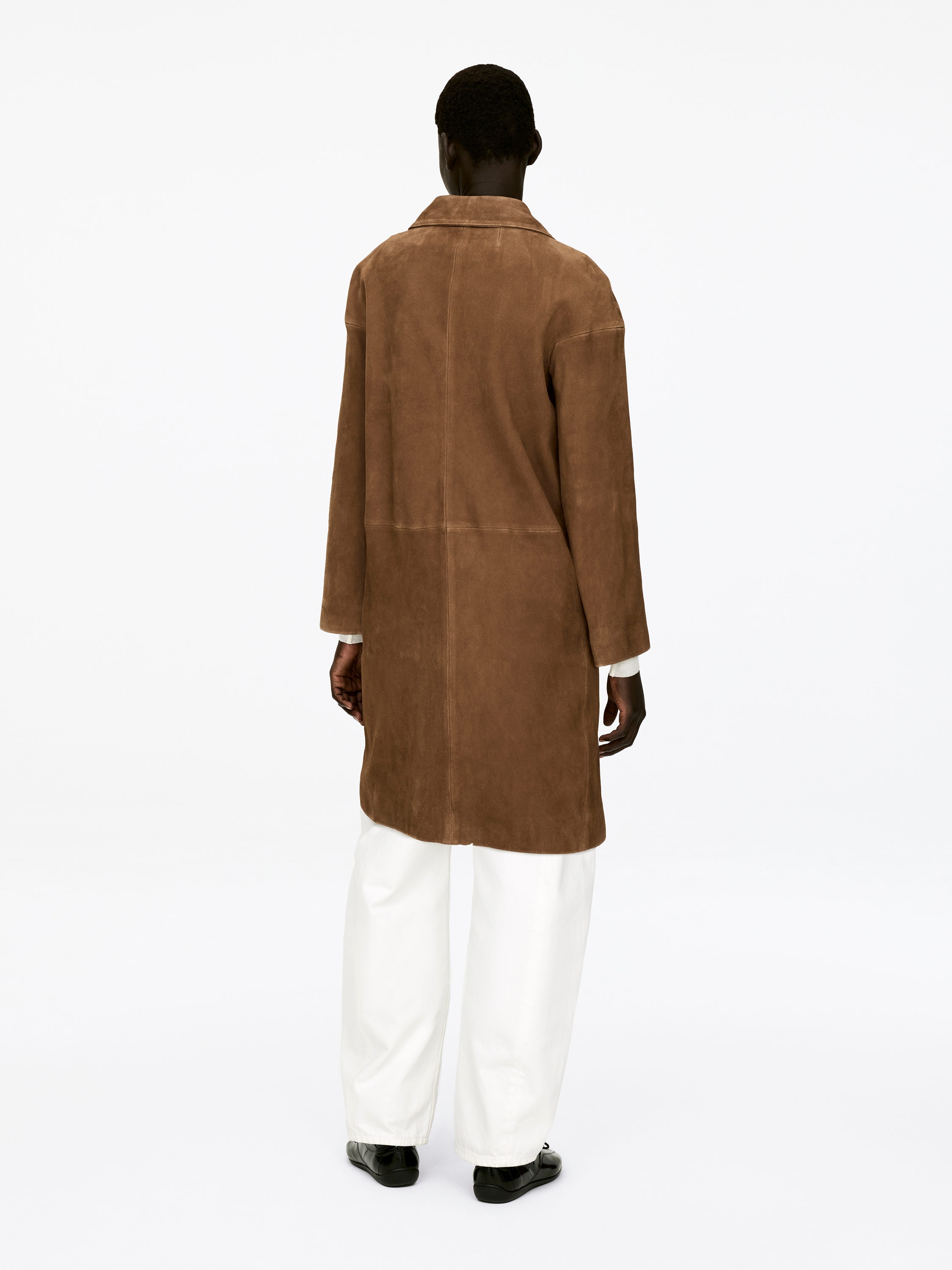 Suede Coat - Brown - Regular fit - Women - StillMedia/Lookbook - 10