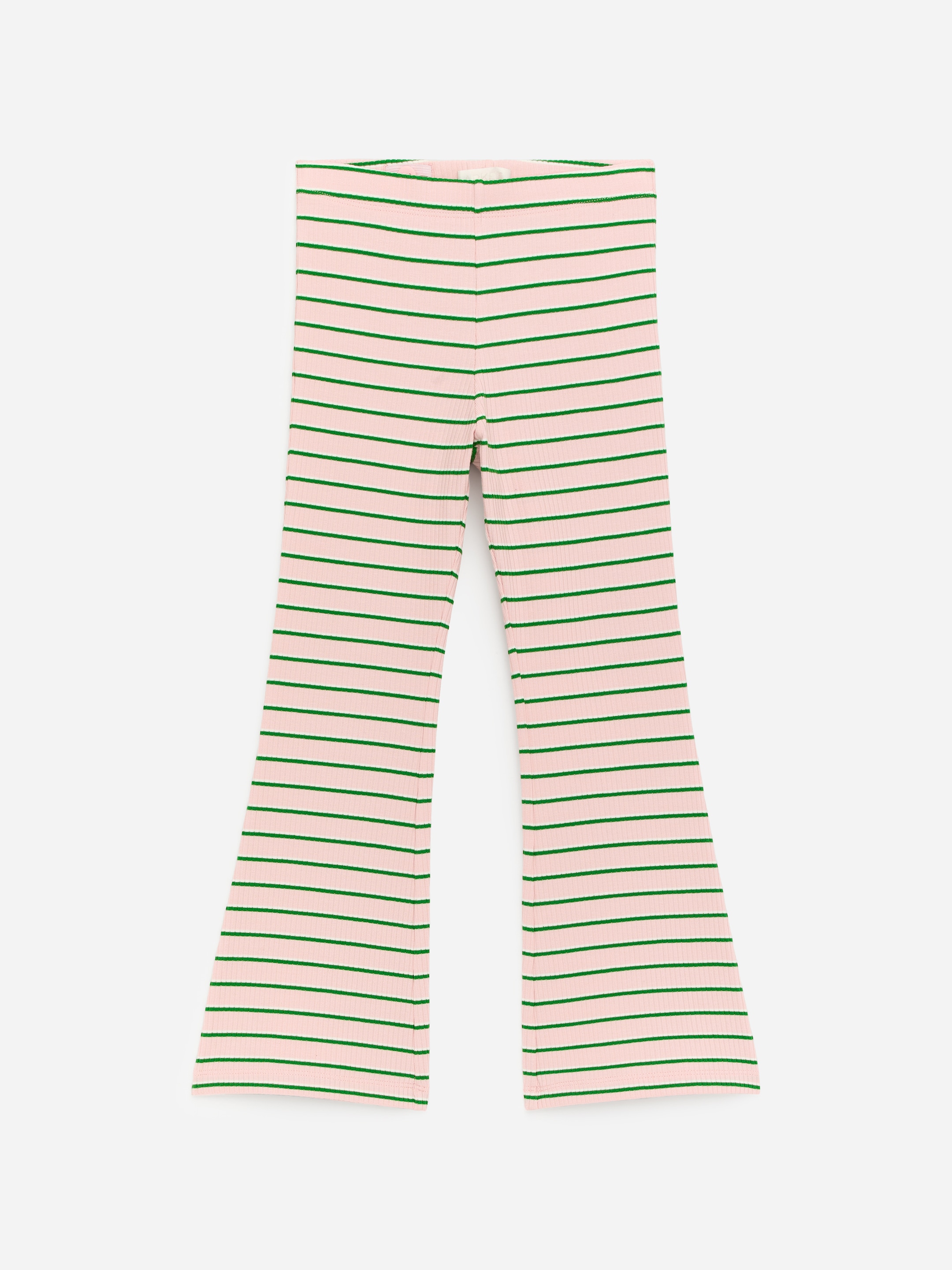 Flared Rib Leggings-#E8C4C6-18880
