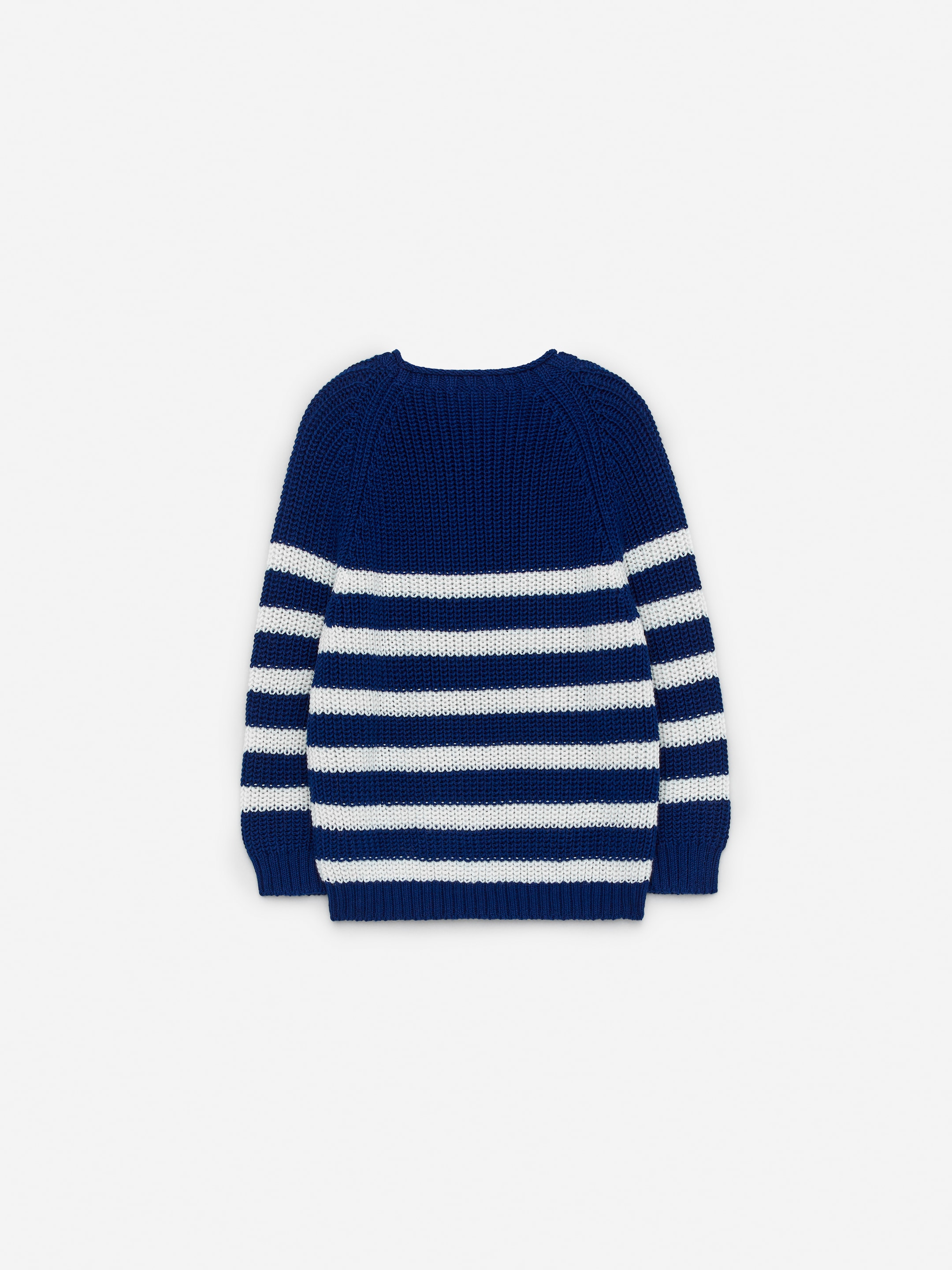 Näytä suurempi kuva: Paksuneuleinen pusero - Sininen/valkoinen - Kids | H&M FI 2