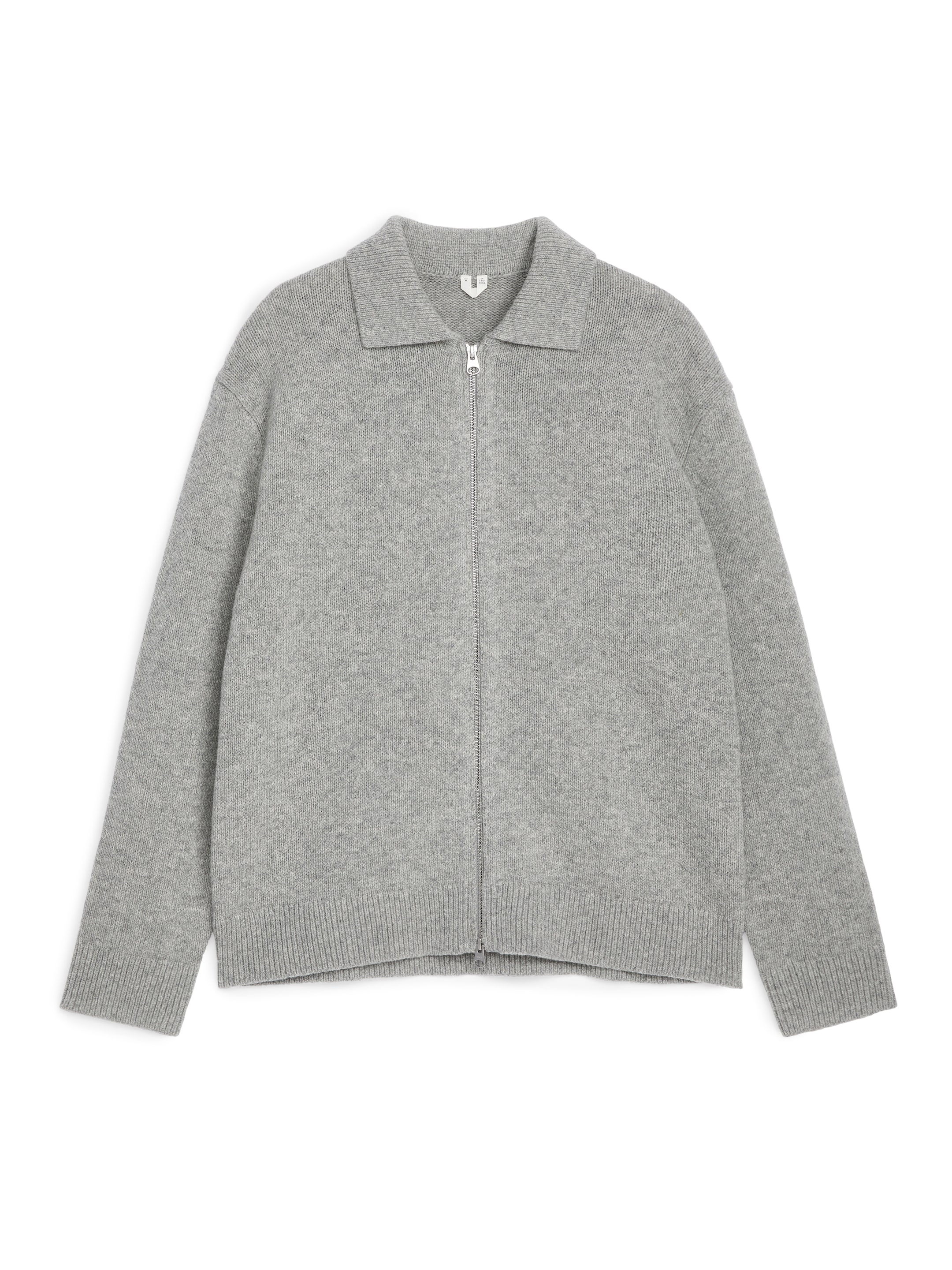 Zobrazit větší obrázek: Vlněný kardigan na zip - Grey Melange - MUŽI | H&M CZ 1