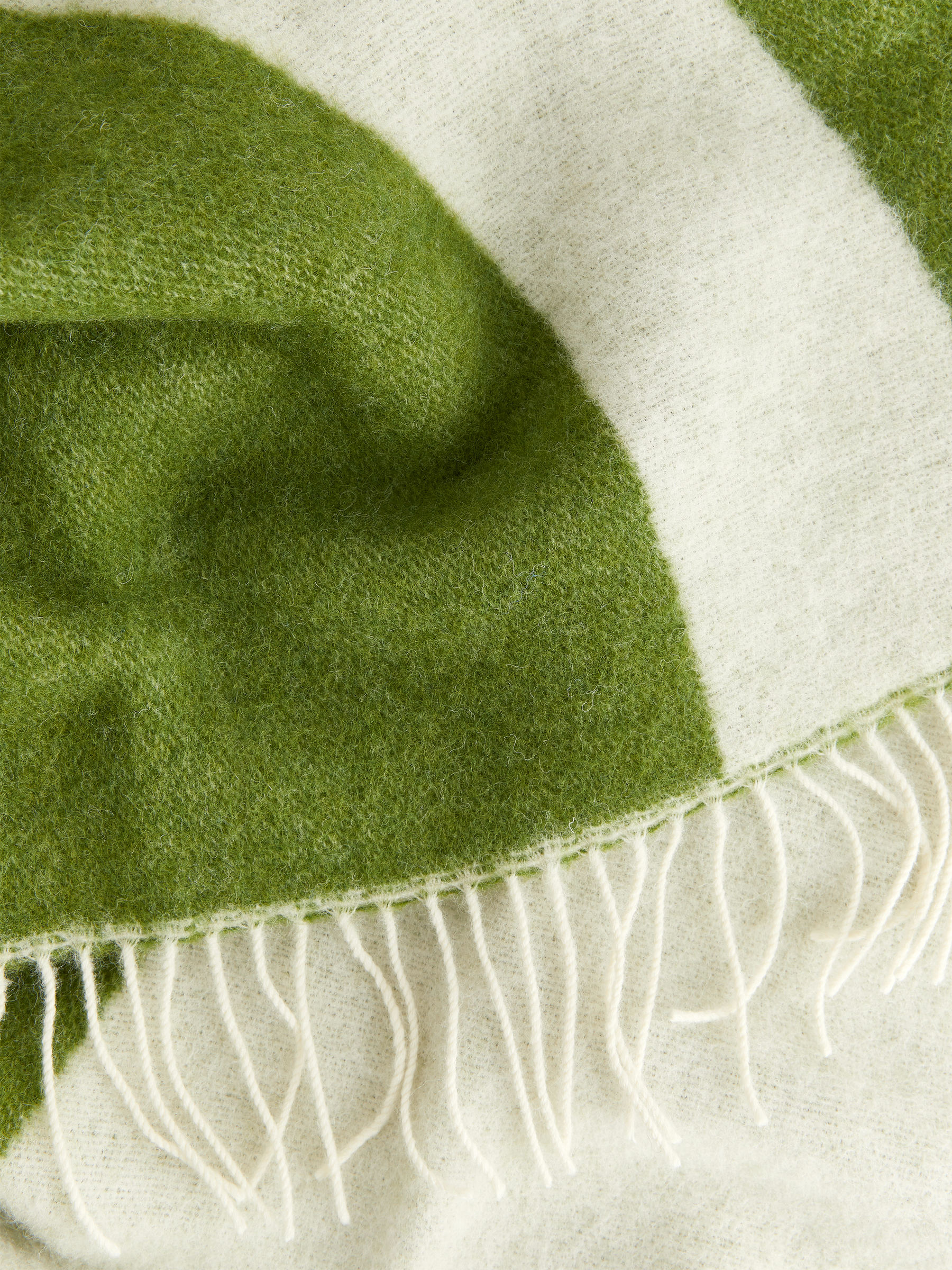 Wolldecke von Klippan - Grün/Cremeweiß - Haushaltswaren - StillMedia/DescriptiveDetail - 1