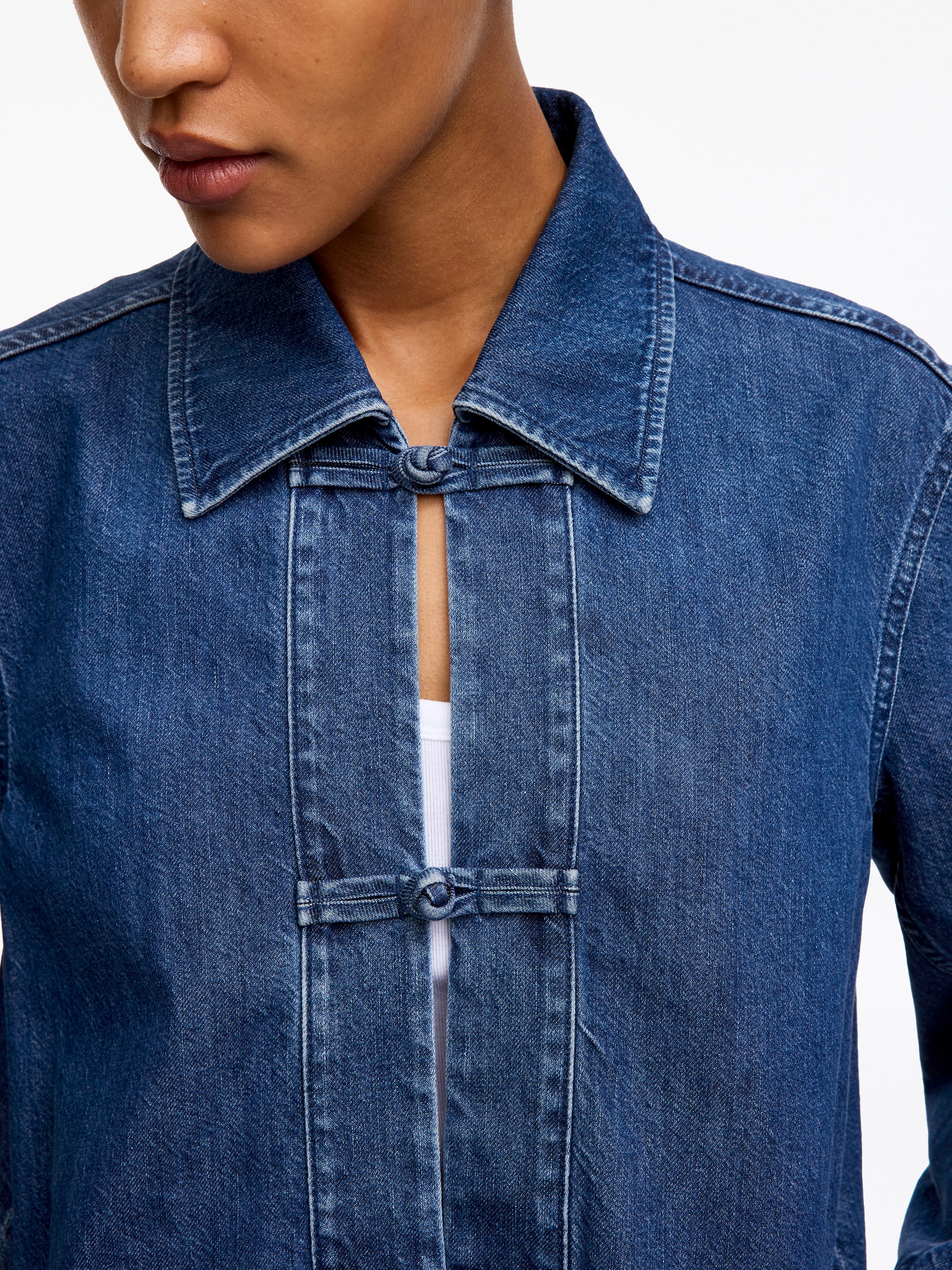 Hemd aus Denim-Twill - Blau - Regular Fit - Damen - StillMedia/Lookbook - 10