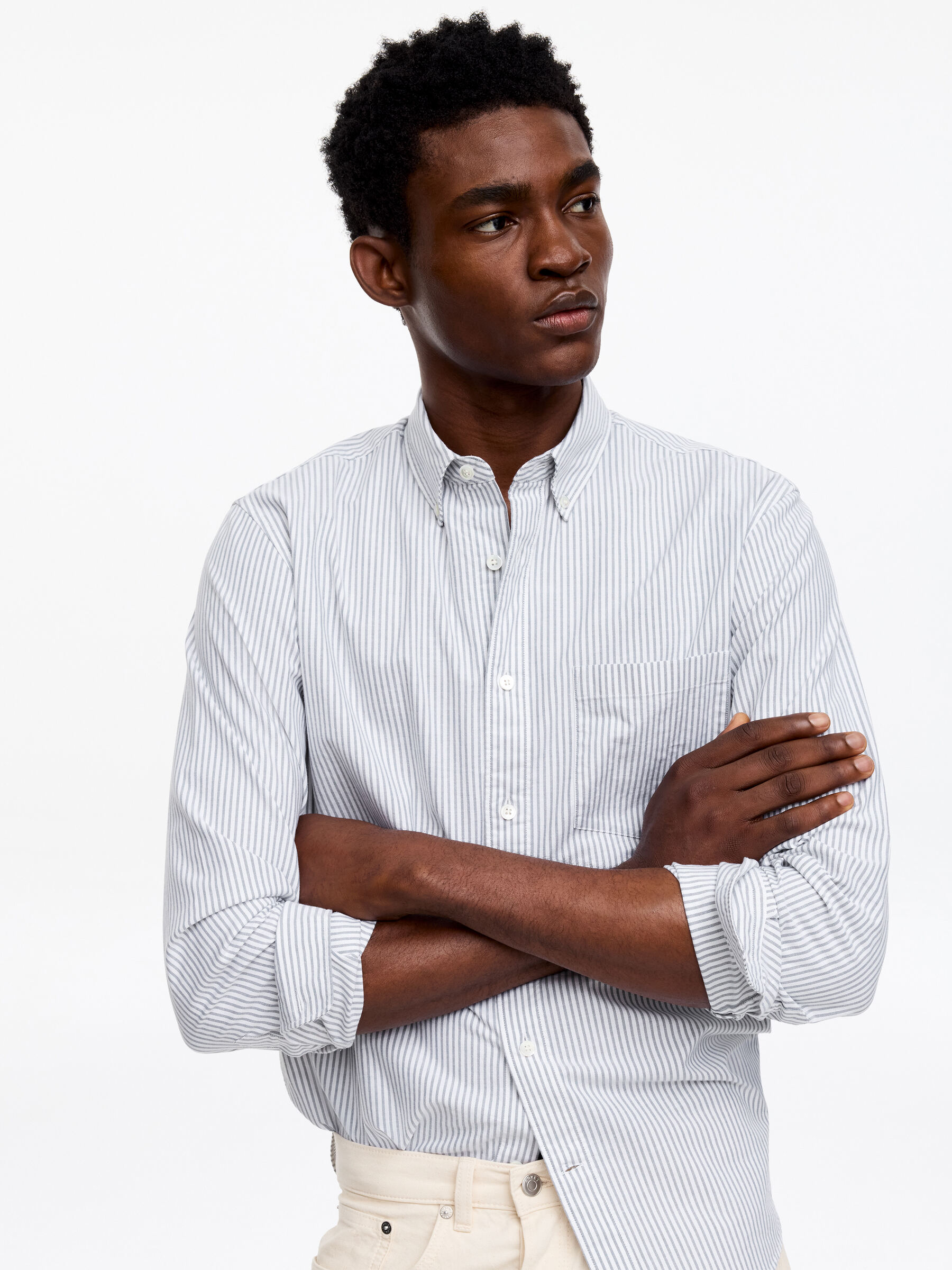Oxford-Hemd mit normaler Passform - Salbeigrün - Regular Fit - Herren - StillMedia/Lookbook - 5