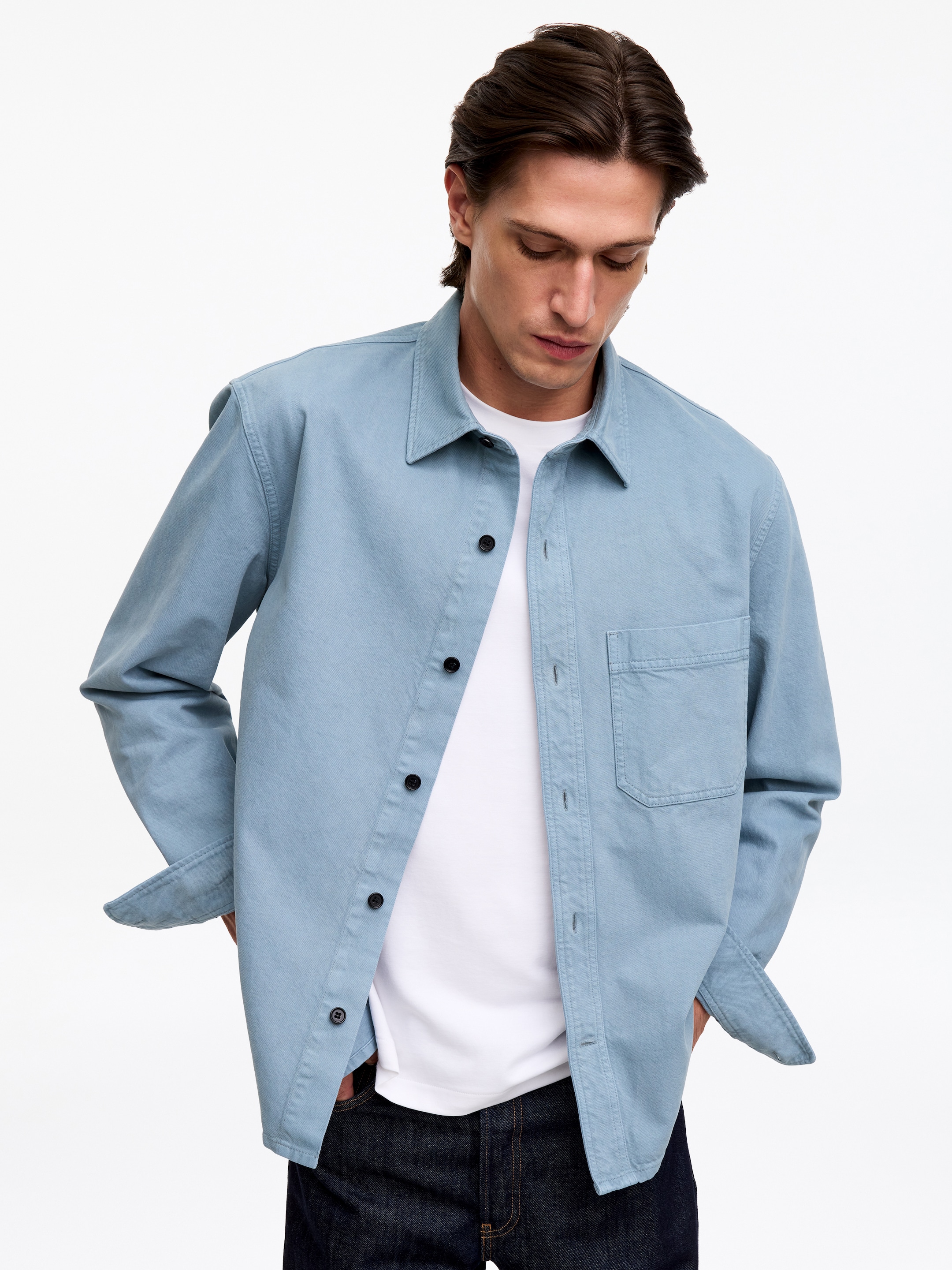 Overshirt aus Twill - Hellblau - Regular Fit - men - StillMedia/Lookbook - 6