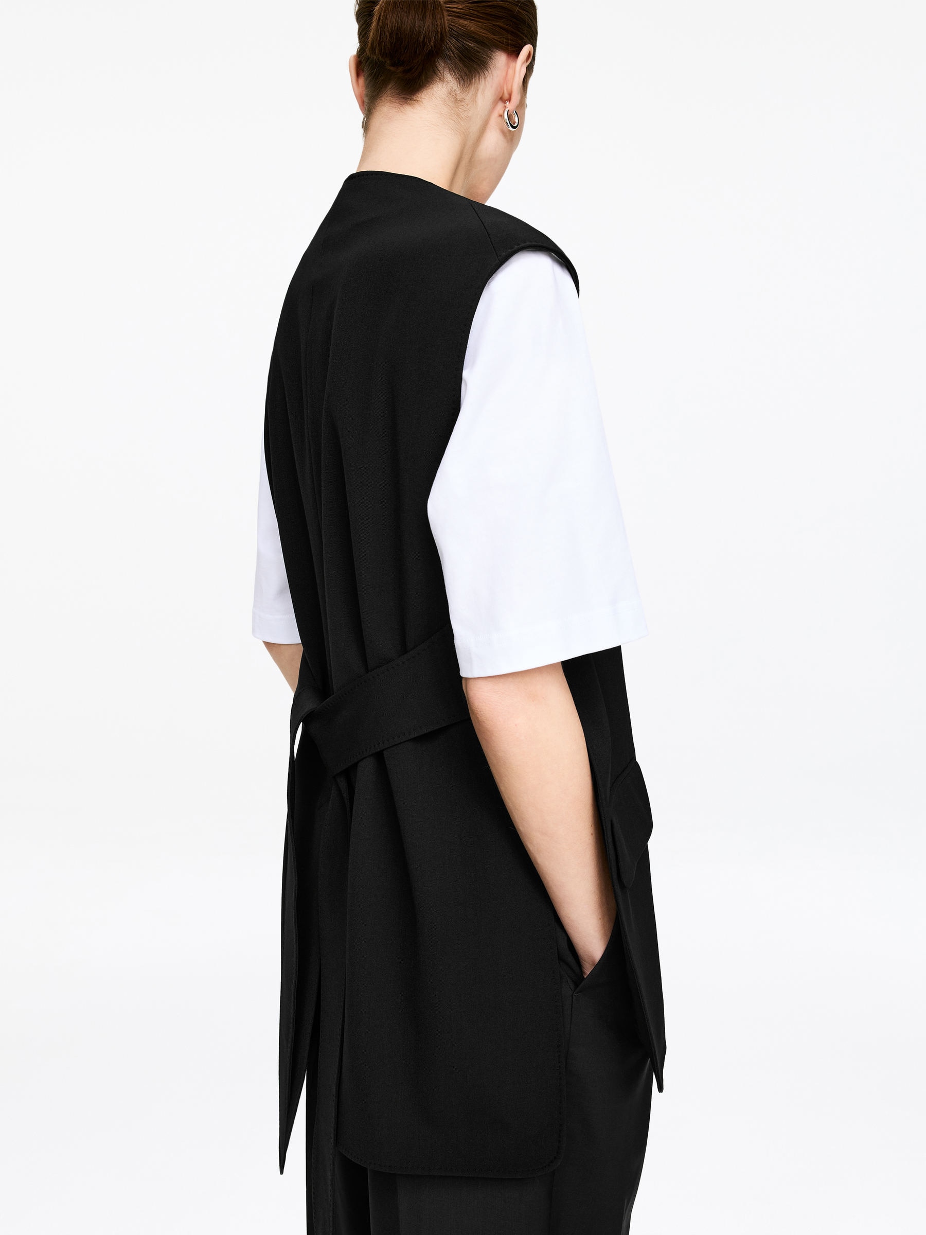 Tailored Waistcoat - Black - Regular fit - Women - StillMedia/Lookbook - 7