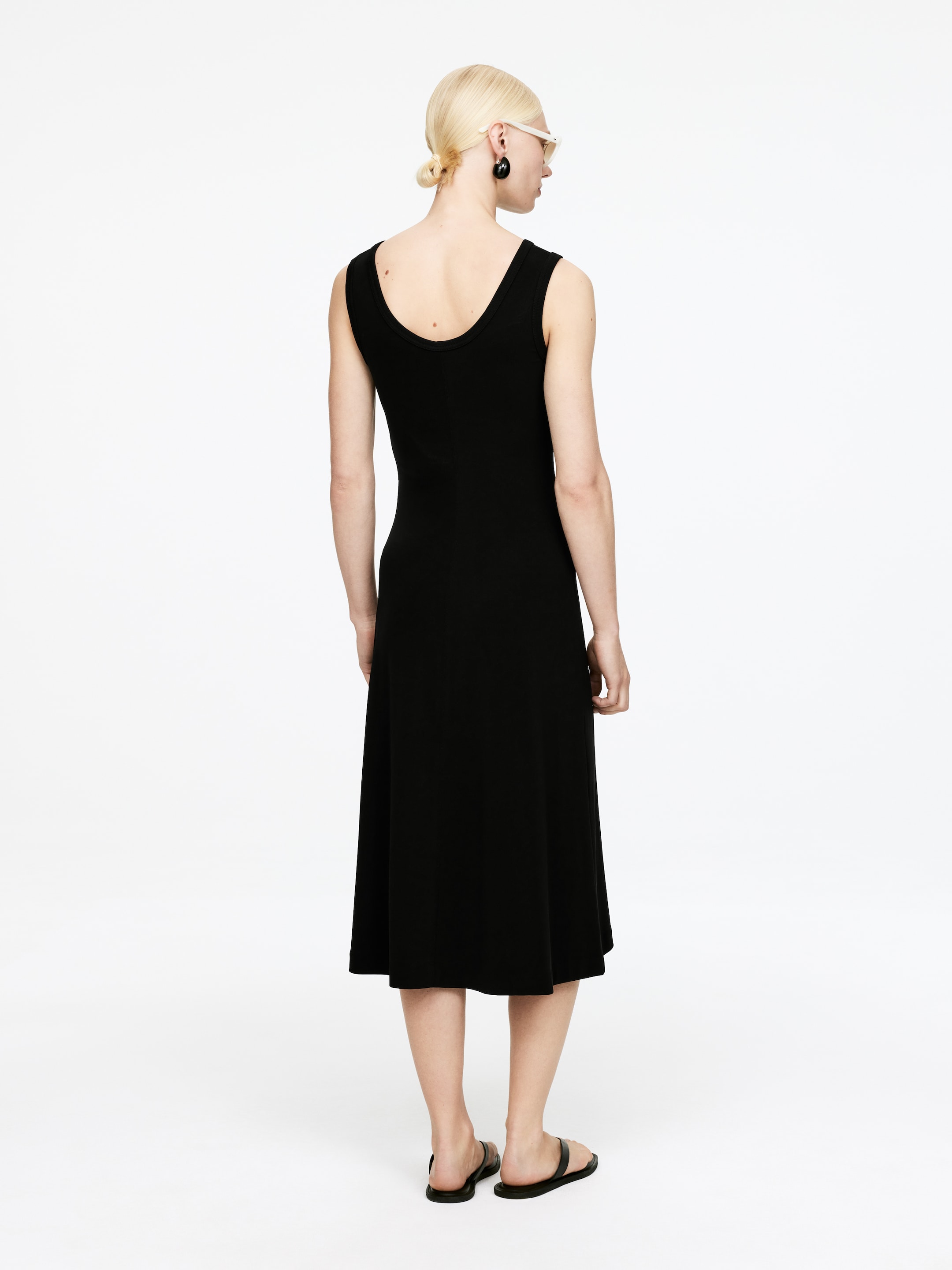 Visualizza immagine più grande: Abito in jersey a coste - Nero - DONNA | H&M IT 3
