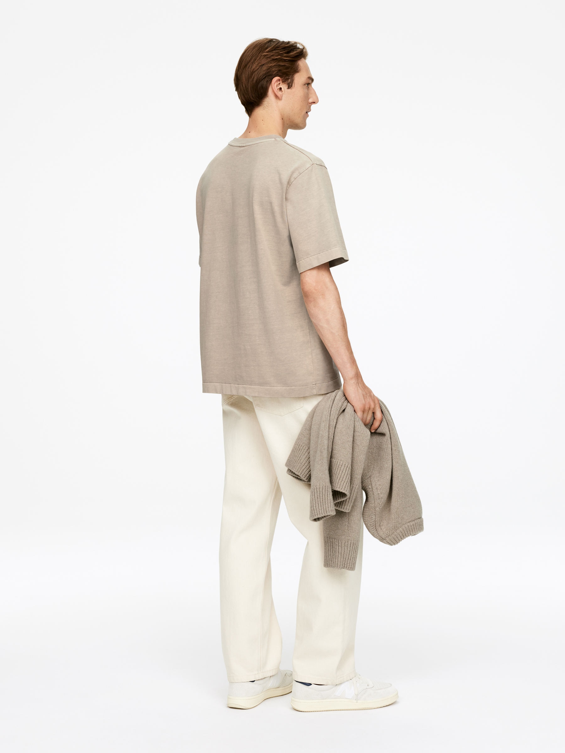 T-shirt décontracté - Beige - Relaxed fit - Homme - StillMedia/Lookbook - 3