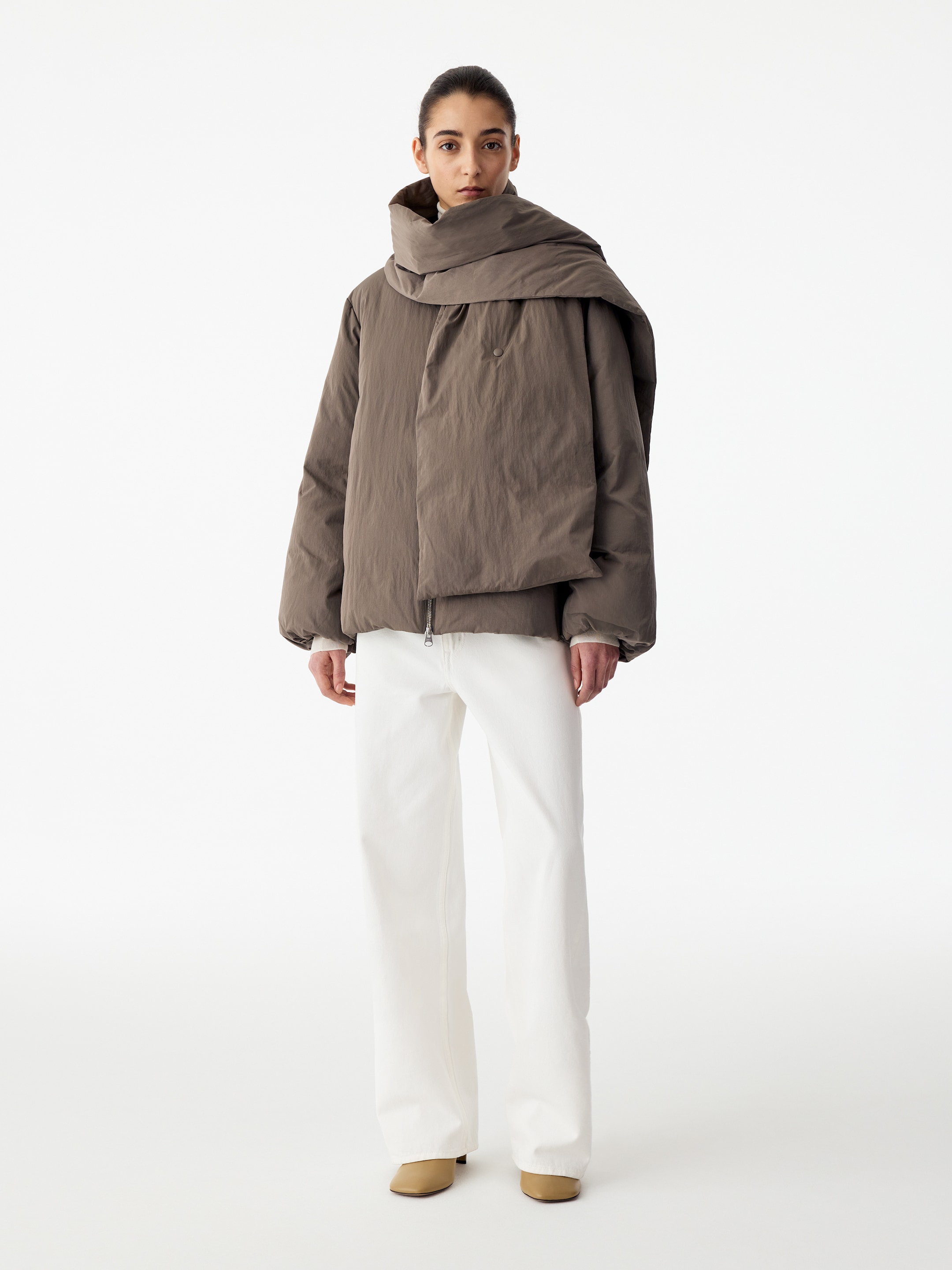 Upcycled Down™ Jacke-Beige-17341