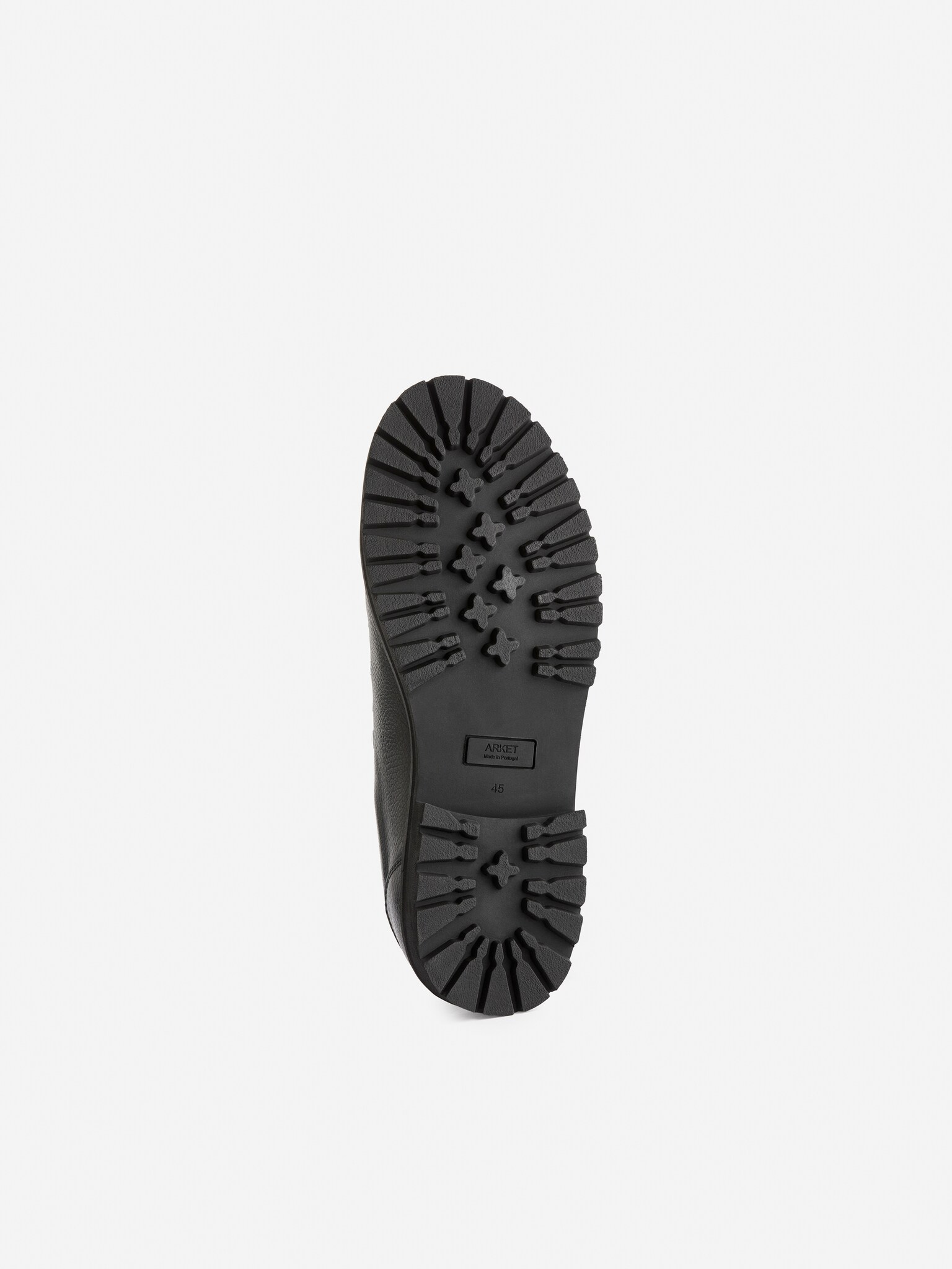 Leather Hiking Shoes - Black/Dark Brown - 4