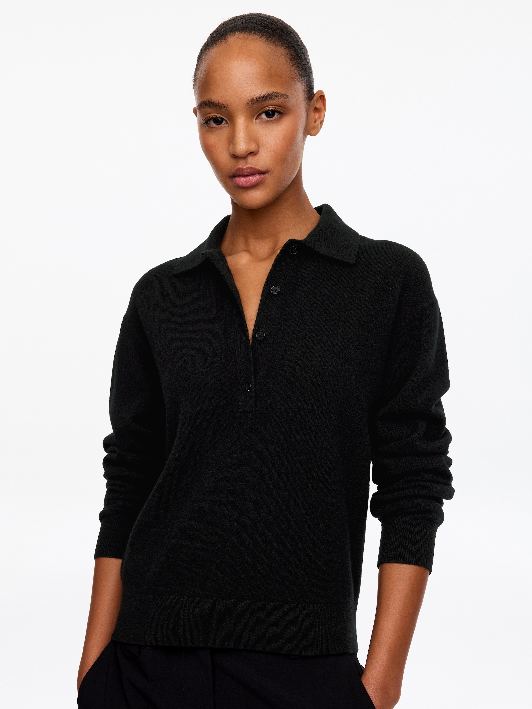 Polopullover aus Wolle - Schwarz - Regular Fit - women - StillMedia/Lookbook - 5