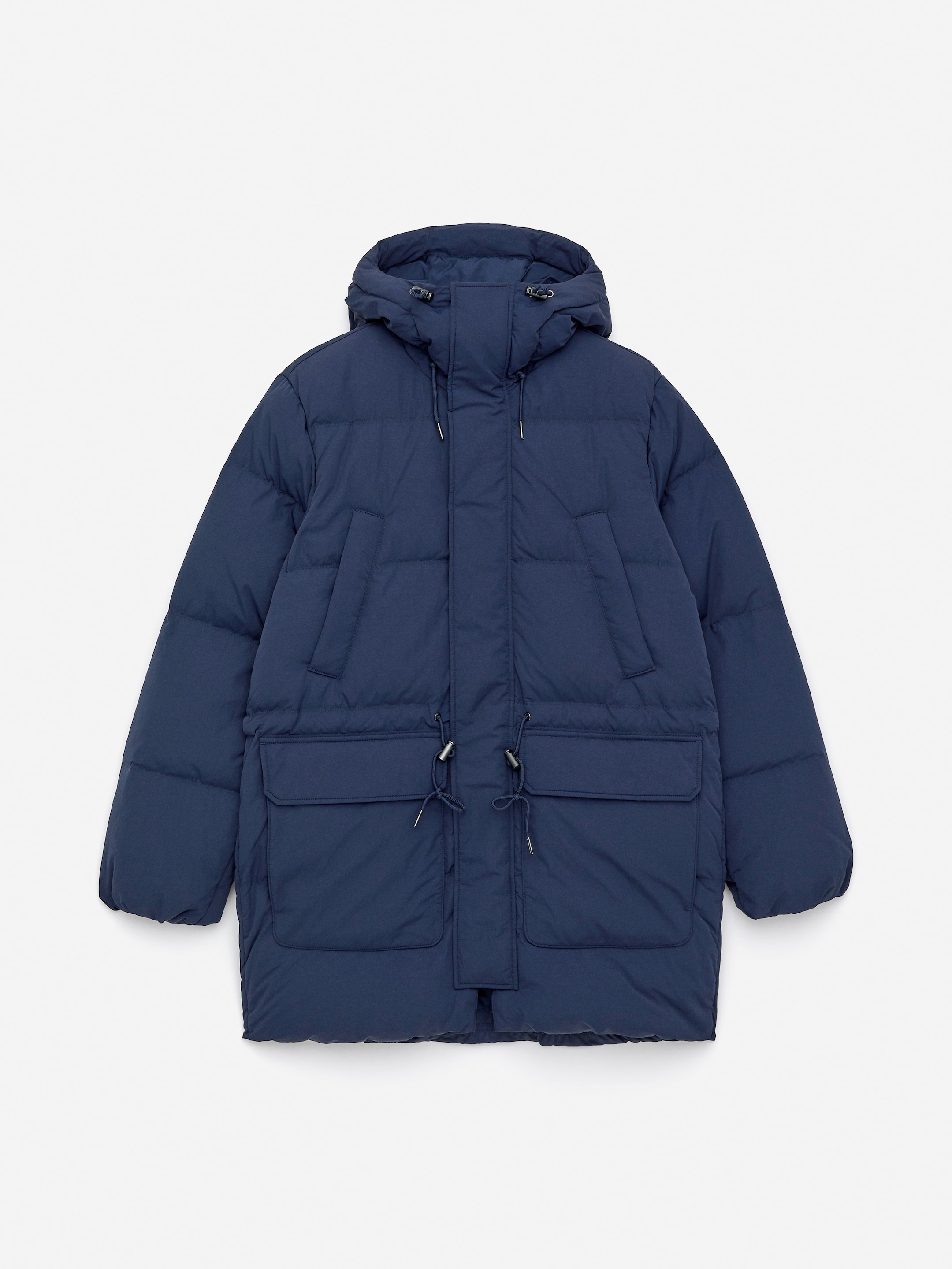 Upcycled Down Expedition Jacket-Blue-17181
