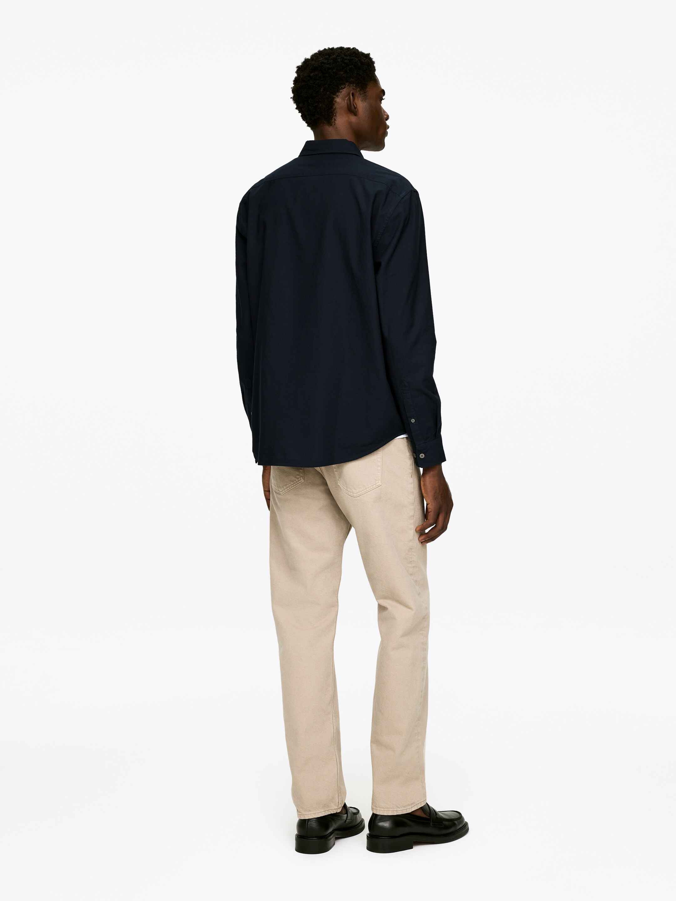 View larger image: Oxford Shirt - Dark Blue - Men | H&M GB 3