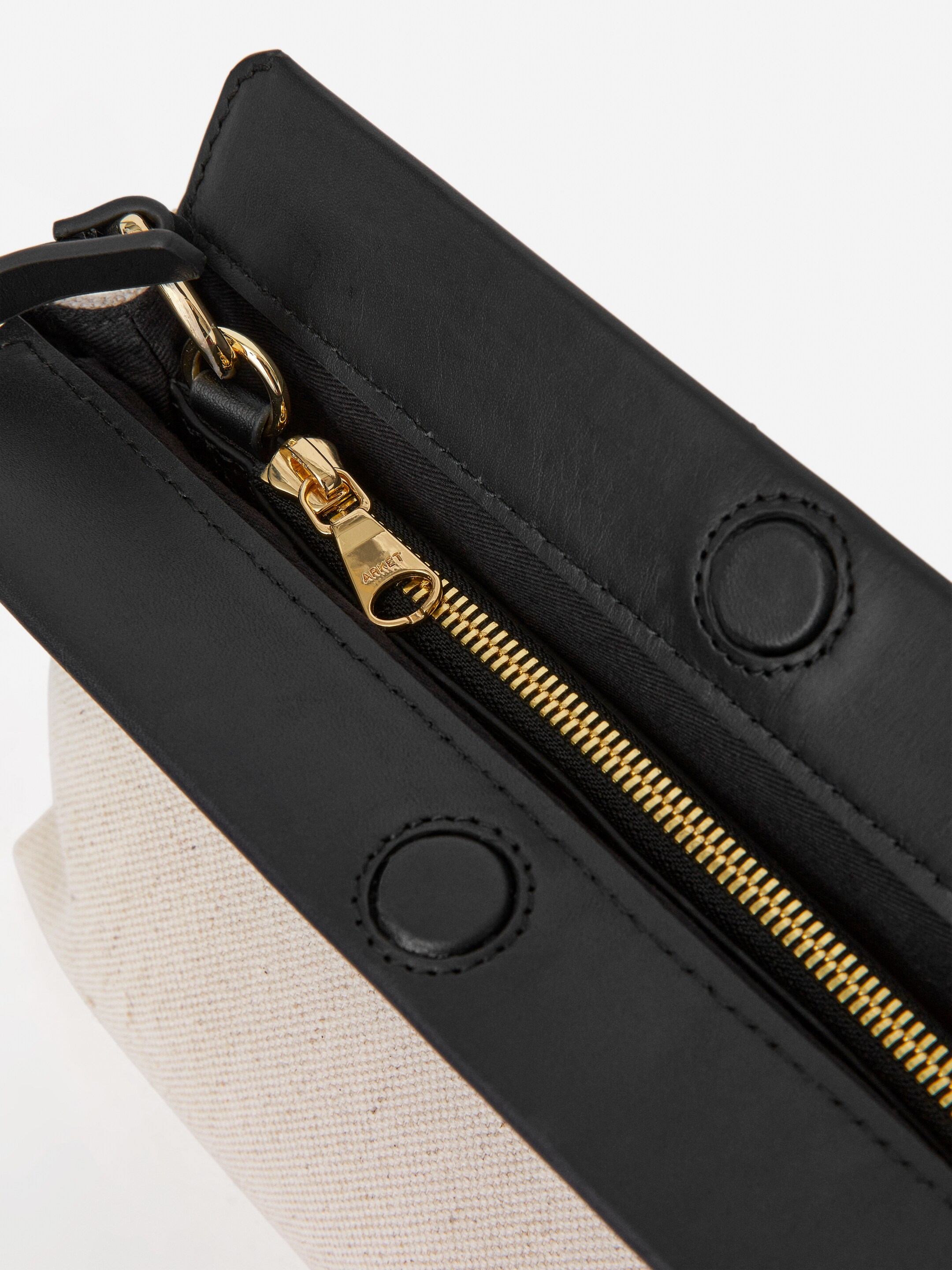 Zobacz większy obraz: Płócienno-skórzana torba - Beżowy/Czarny - ONA | H&M PL 6