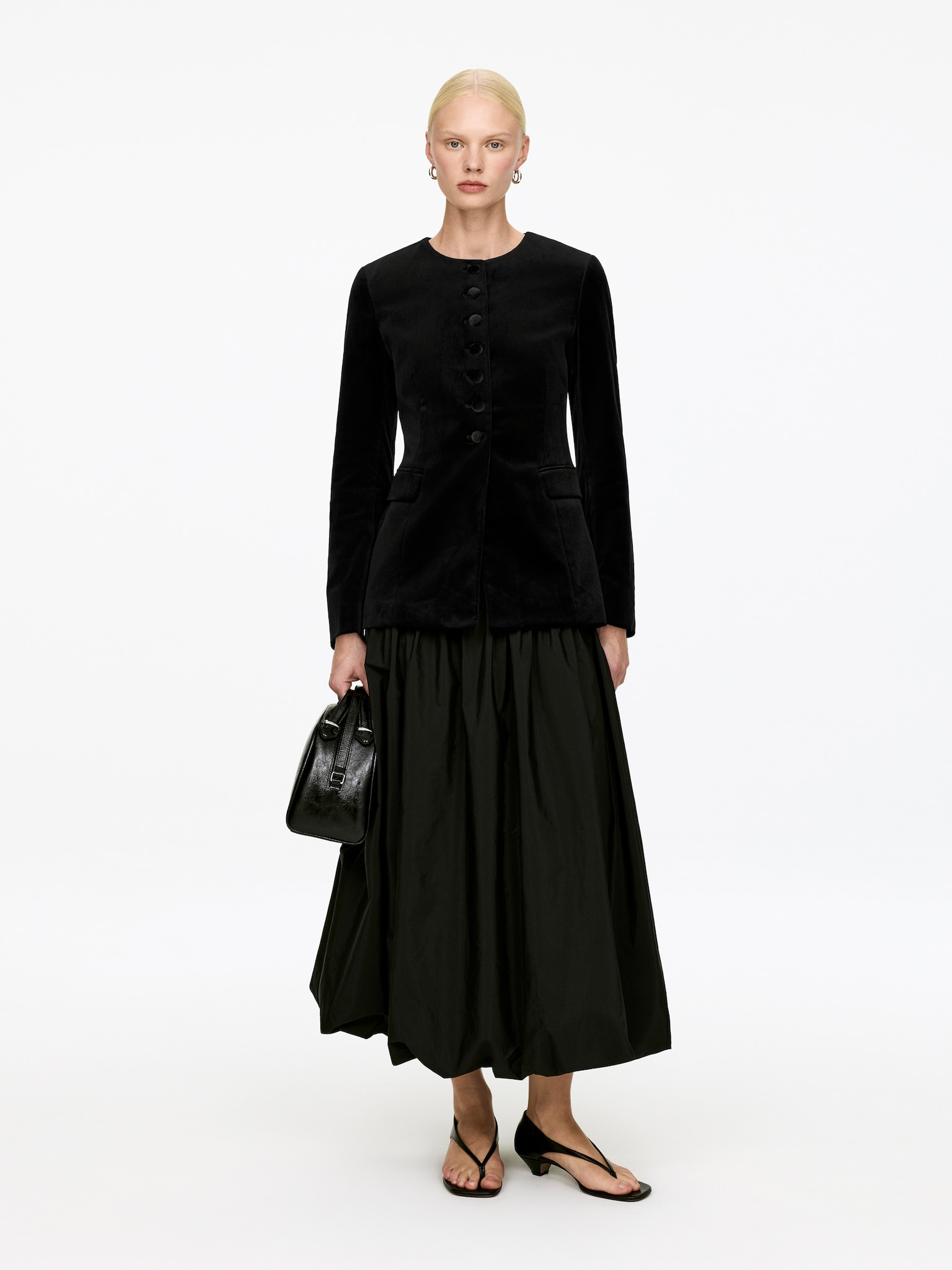 Blazer de terciopelo - Negro