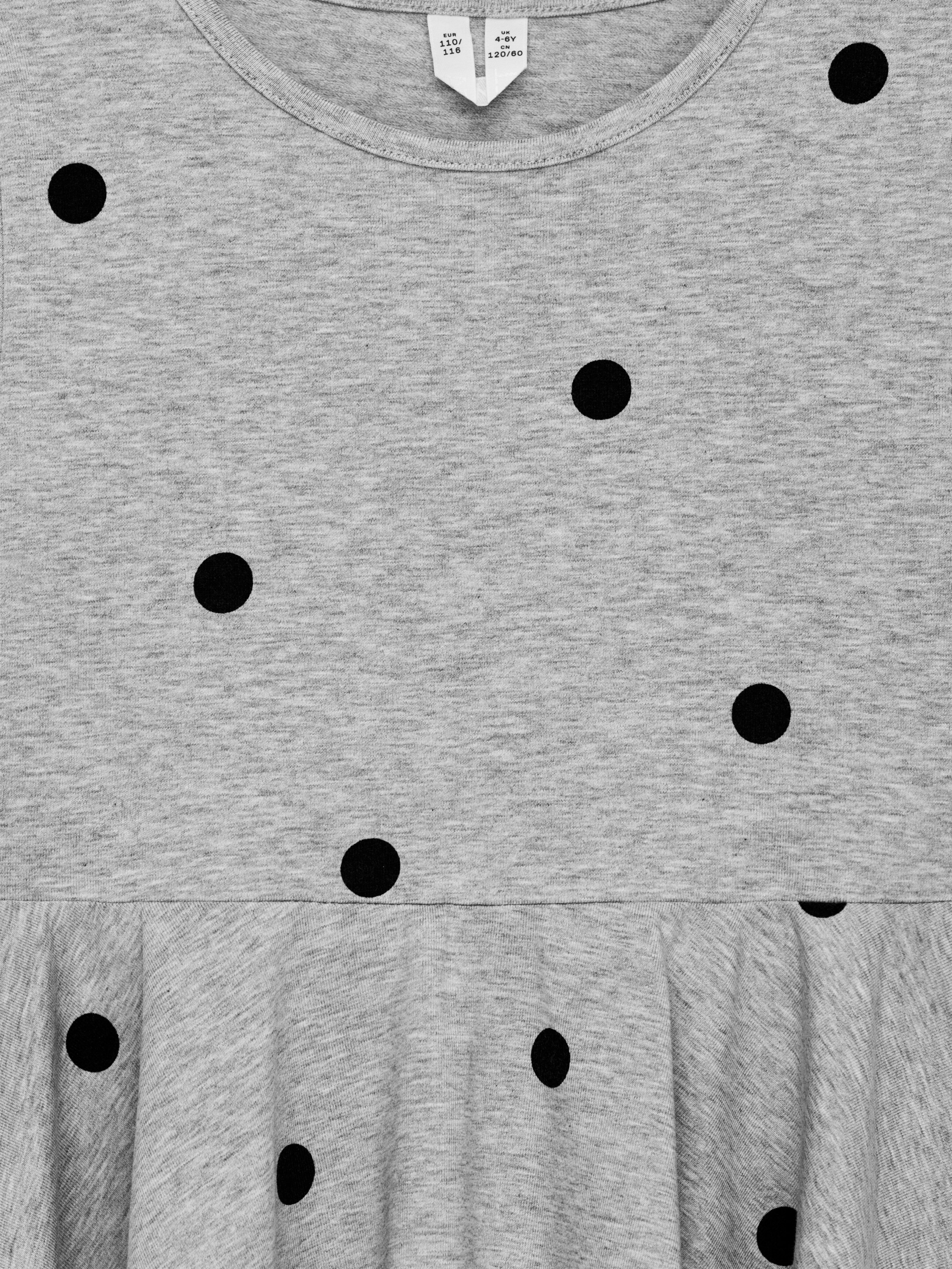Grotere afbeelding bekijken: Jersey jurk - Grijs/zwart - KINDEREN | H&M NL 3