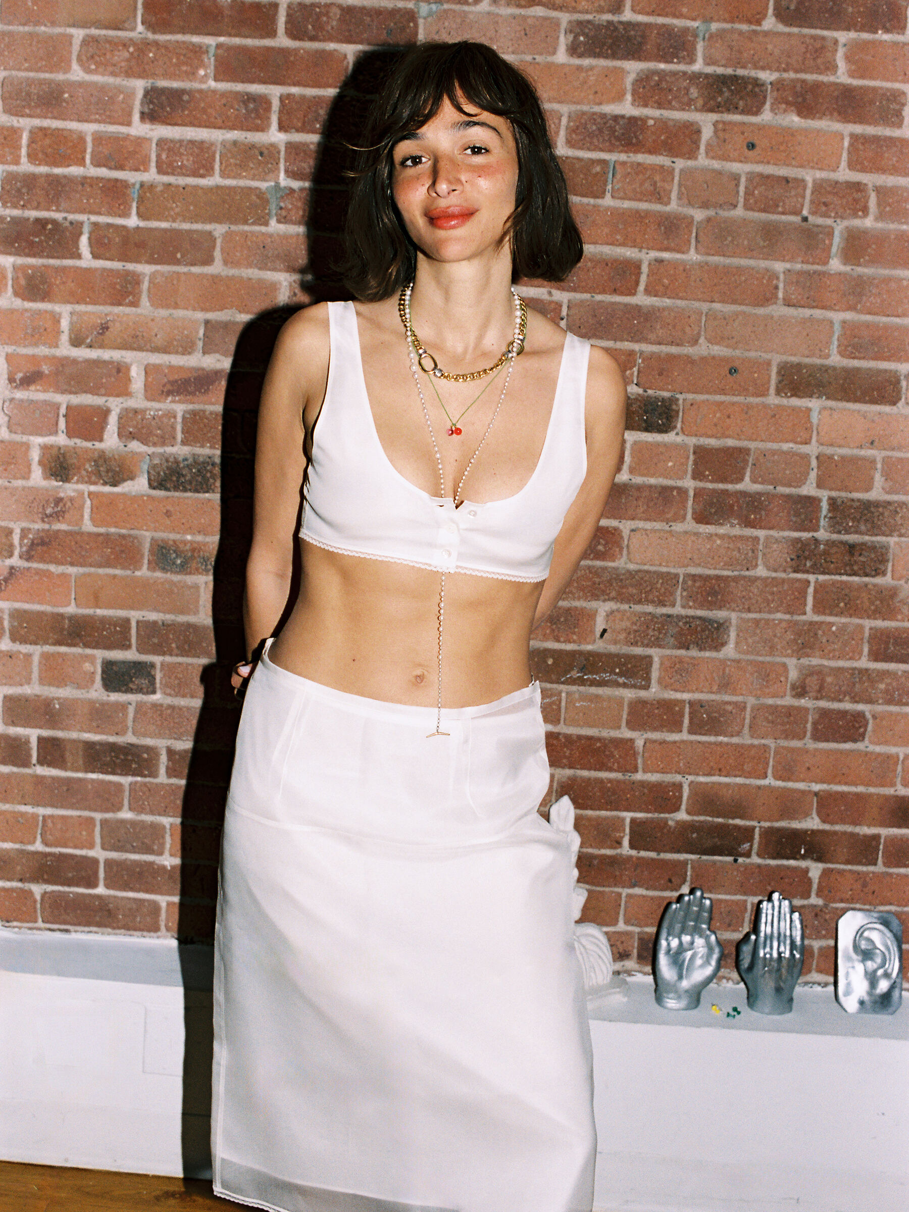 ARKET and Laila Gohar Pencil Skirt - Off-White - Regular fit - Women - StillMedia/Environmental - 1