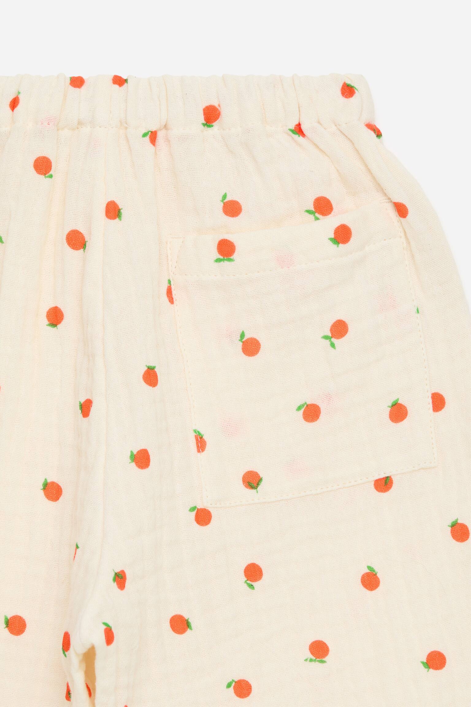 Baumwollmusselin-Hose-Cremeweiß - 2