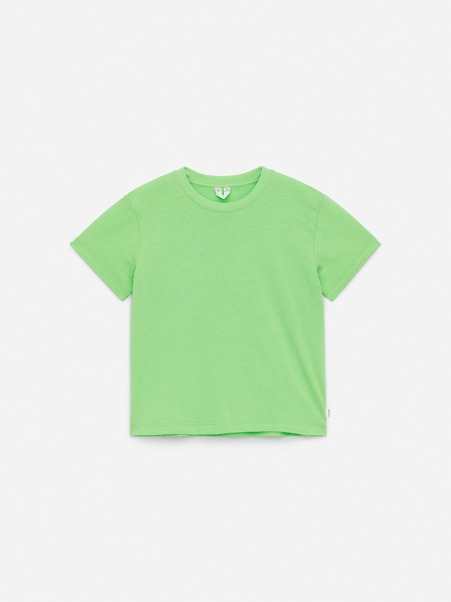 Tričko s okrúhlym výstrihom - Green/Sivý melír/White