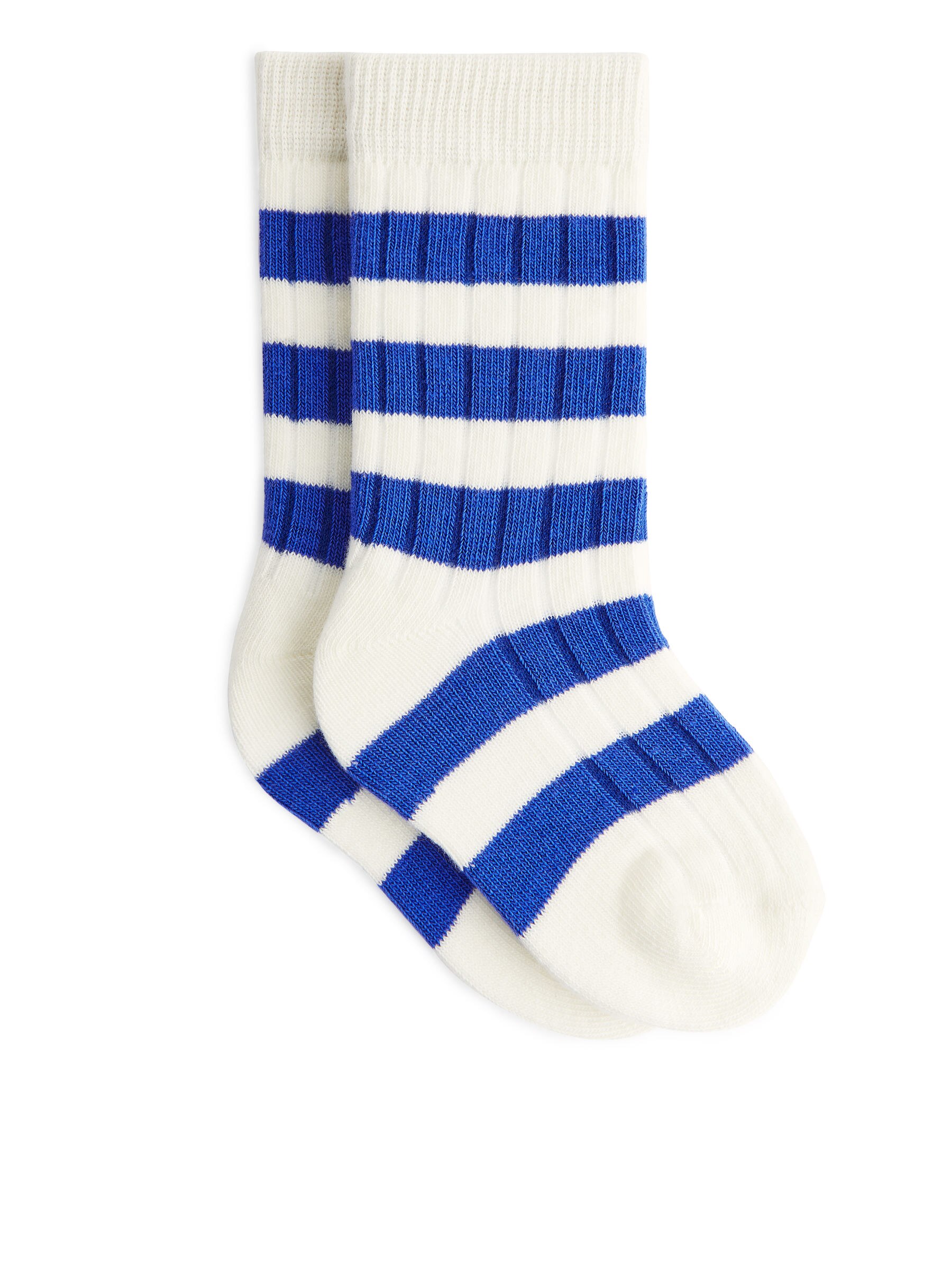 Chaussettes en maille côtelée pour bébé-Bleu-6903