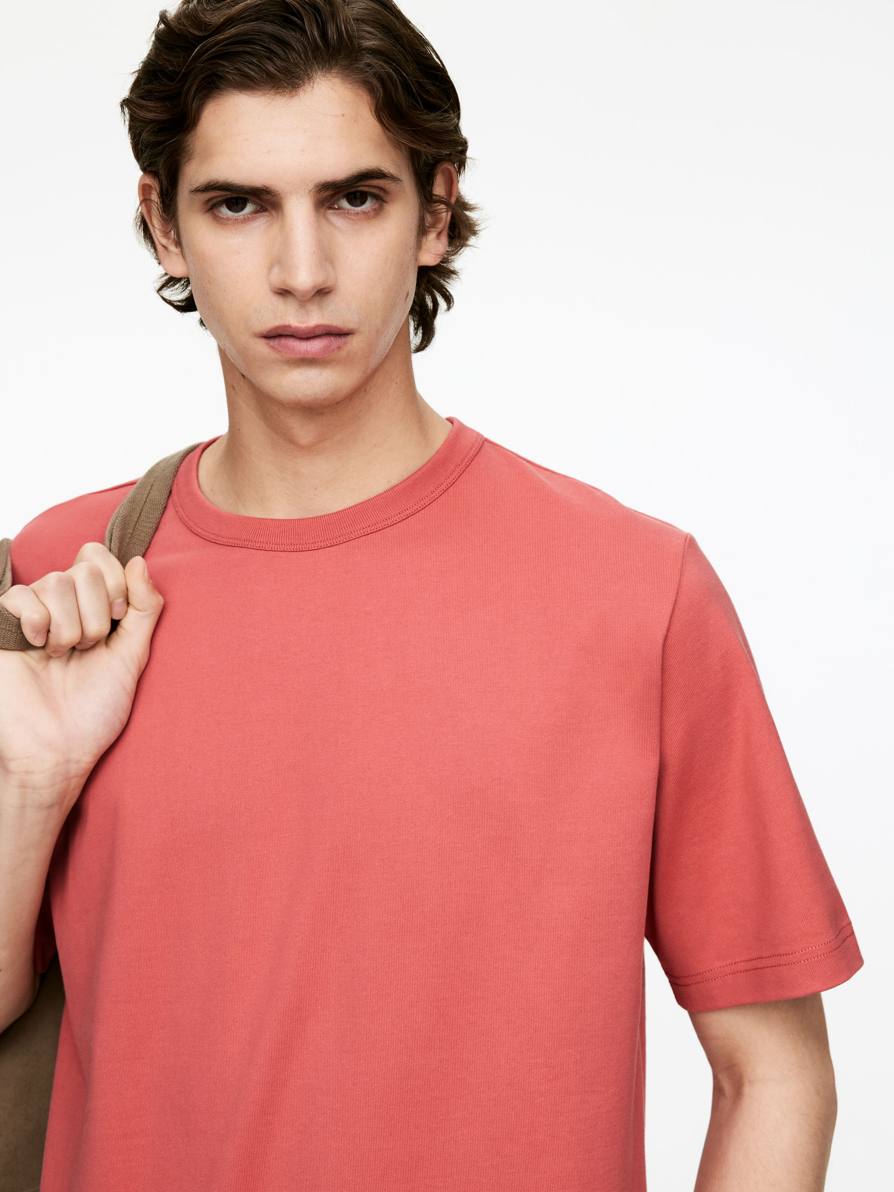 270 GSM Oversized T-Shirt - Rust - Relaxed fit - Men - StillMedia/Lookbook - 3