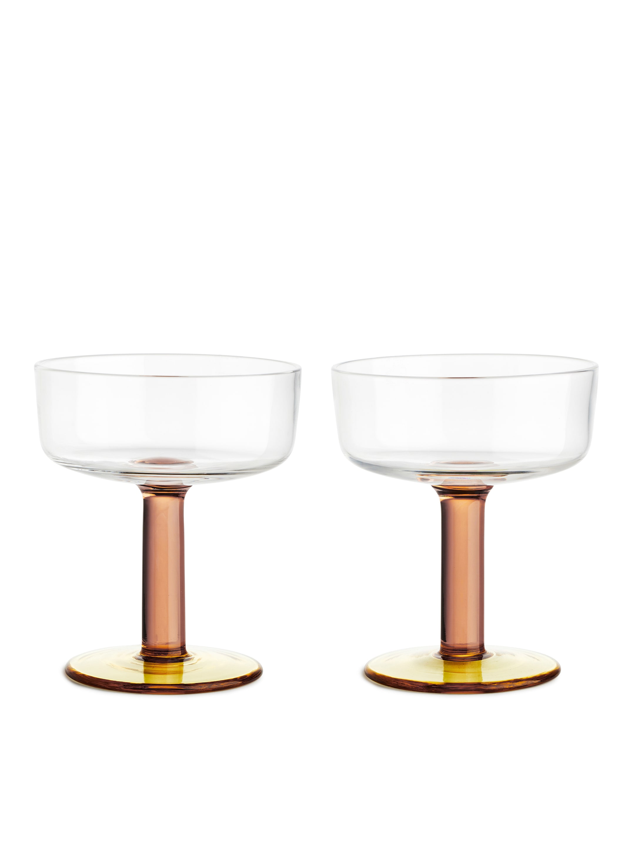 Se større billede: Champagneglas, sæt med 2 - Pink/gul - Home All | H&M DK 1