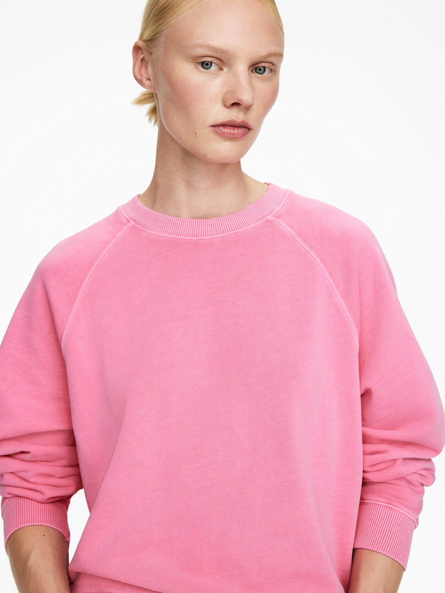 Bluza z tkaniny frotte - Różowy/Ciemnobrązowy/Czarny/Szary melanż/Fioletowy/Niebieski/Ciemnoniebieski - 6
