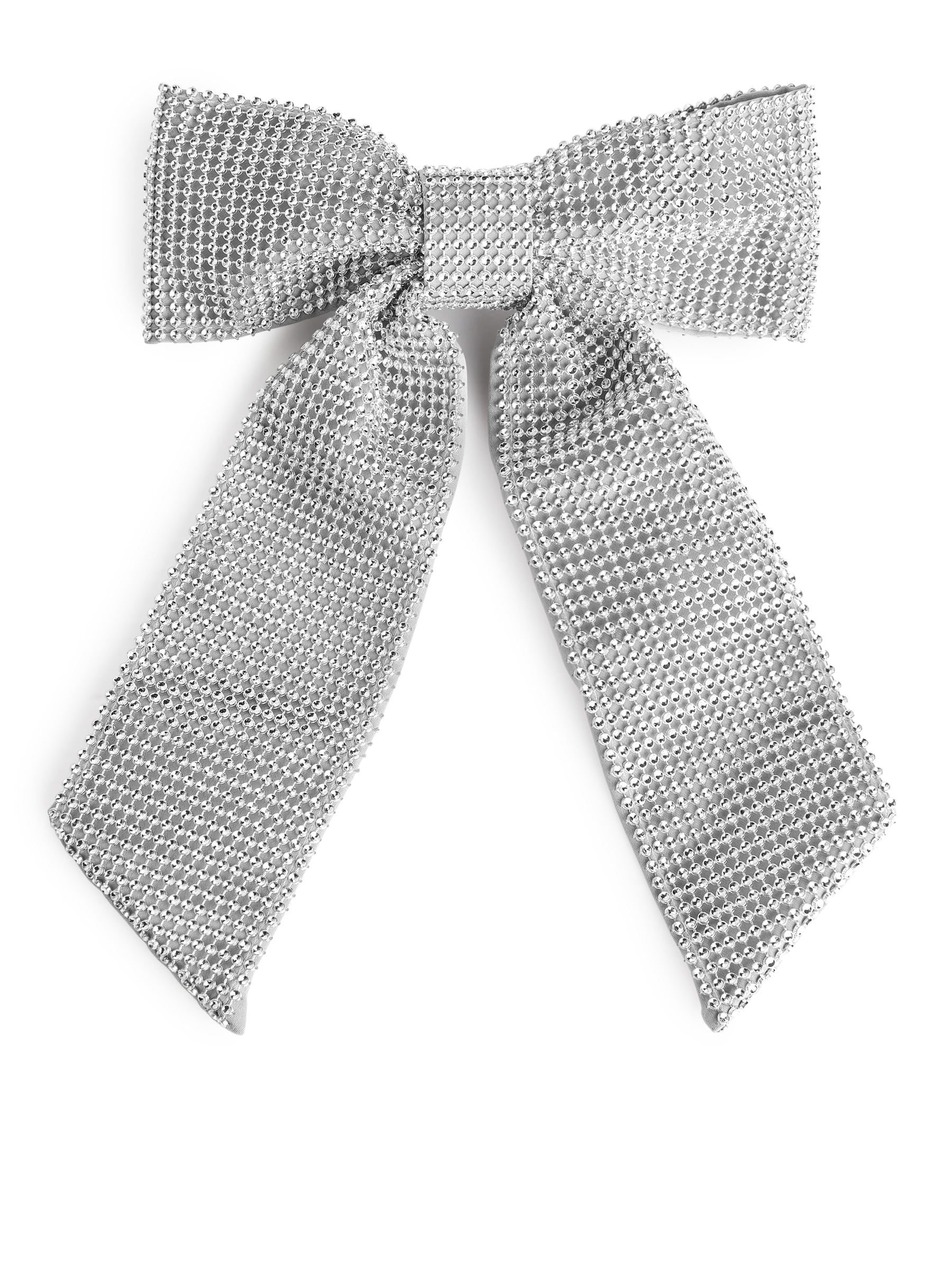 Silberne Mesh-Schleife - Grau - Damen - StillMedia/DescriptiveStillLife - 2