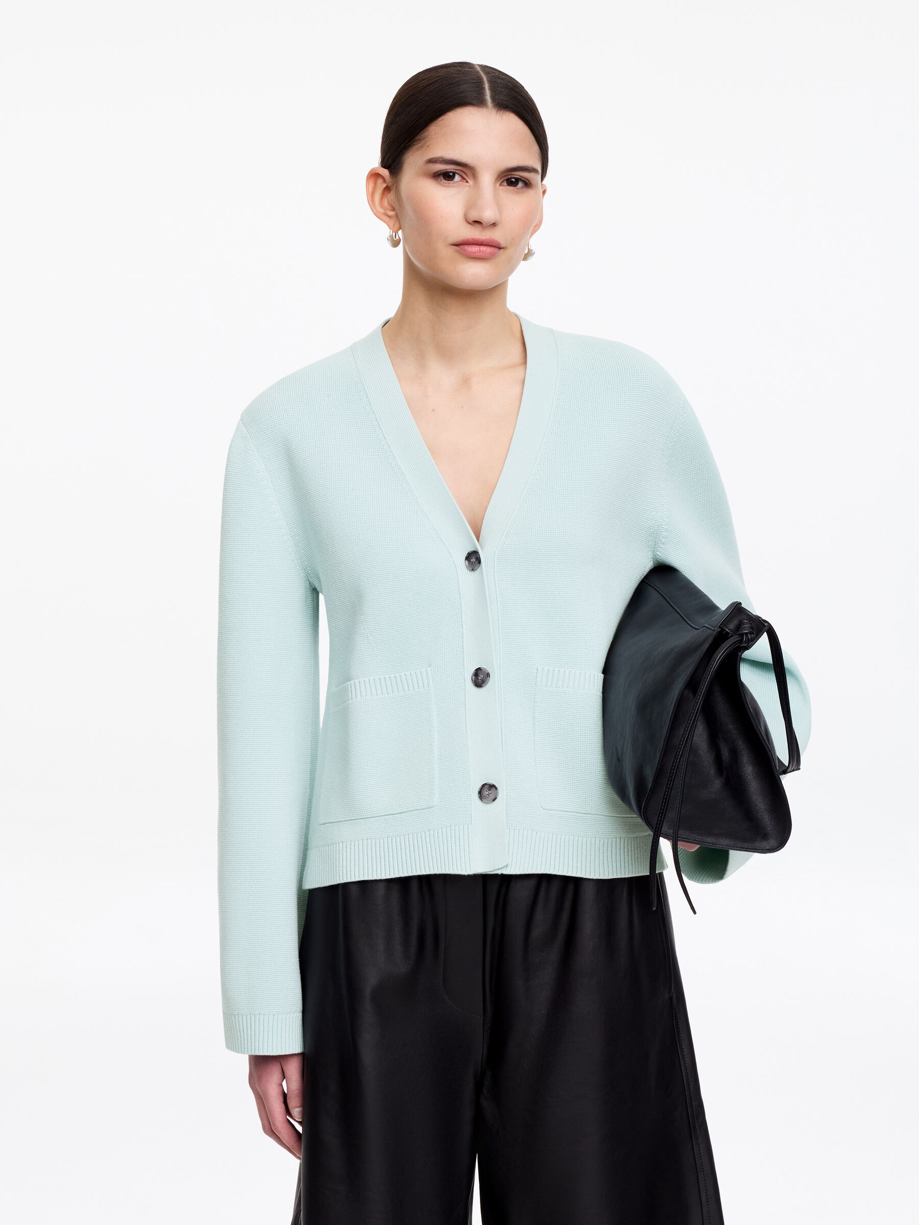 Bawełniany kardigan-#C5D8DB-18496