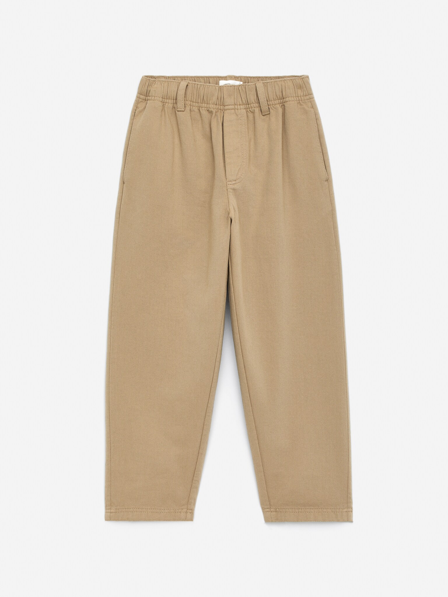 Tapered Cotton Chinos - Beige/Dark Blue