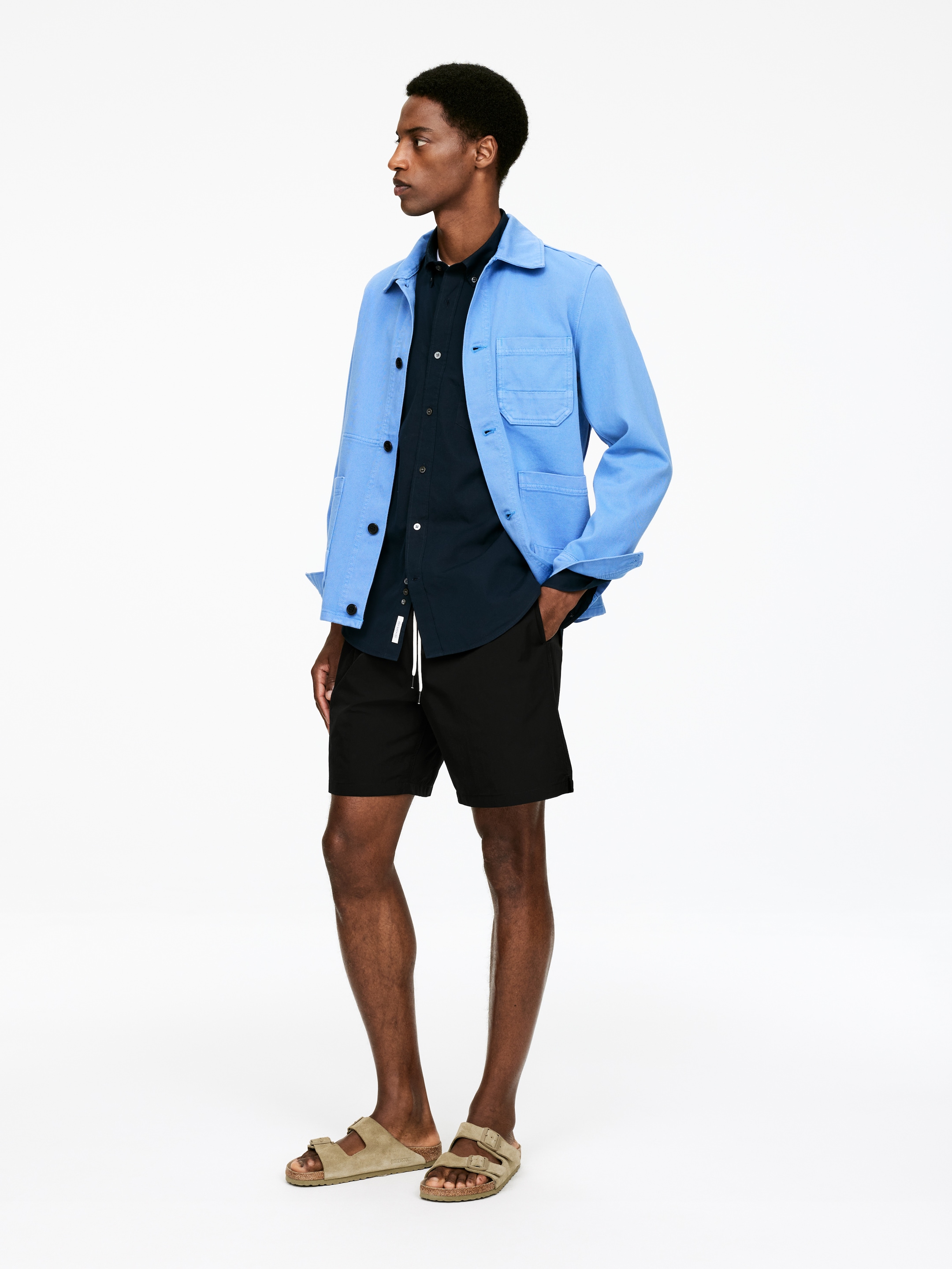 Grösseres Bild ansehen: Button-down-Hemd aus Popeline - Dunkelblau - HERREN | H&M CH 2