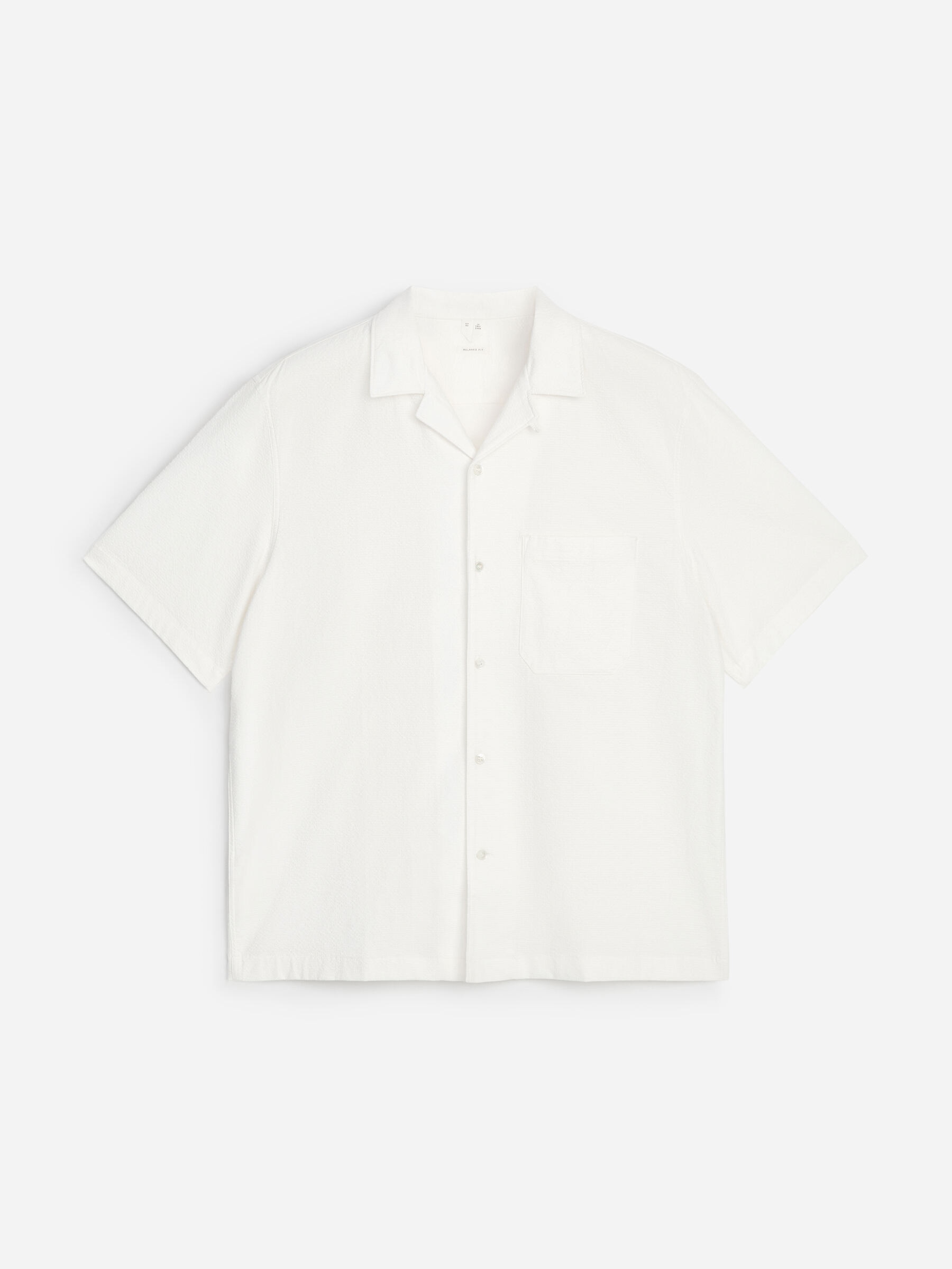 Seersucker Resort Shirt-#F4F3E9-19336