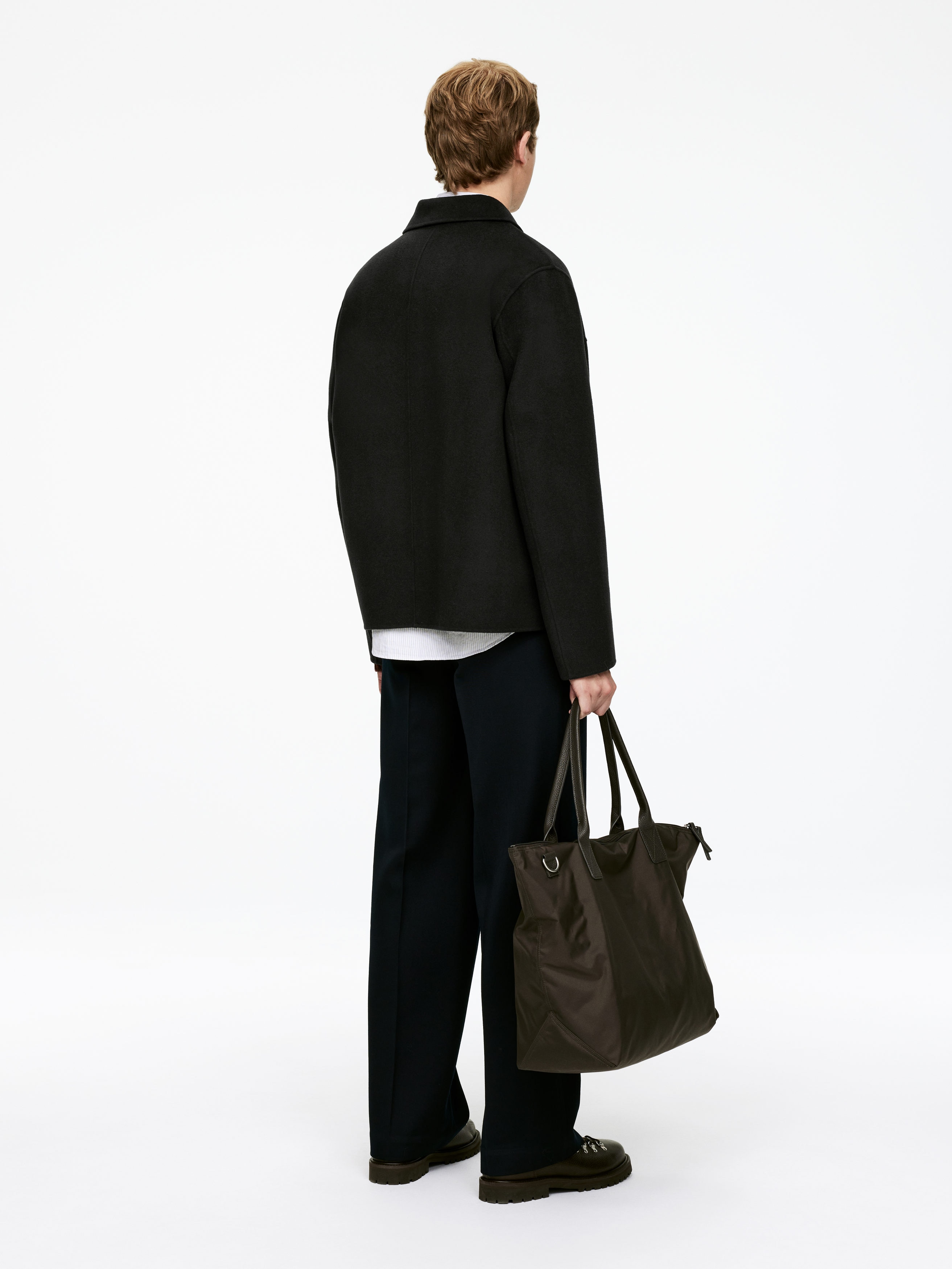Double-Face Wool-Blend Jacket - Off Black - Relaxed fit - Men - StillMedia/Lookbook - 11