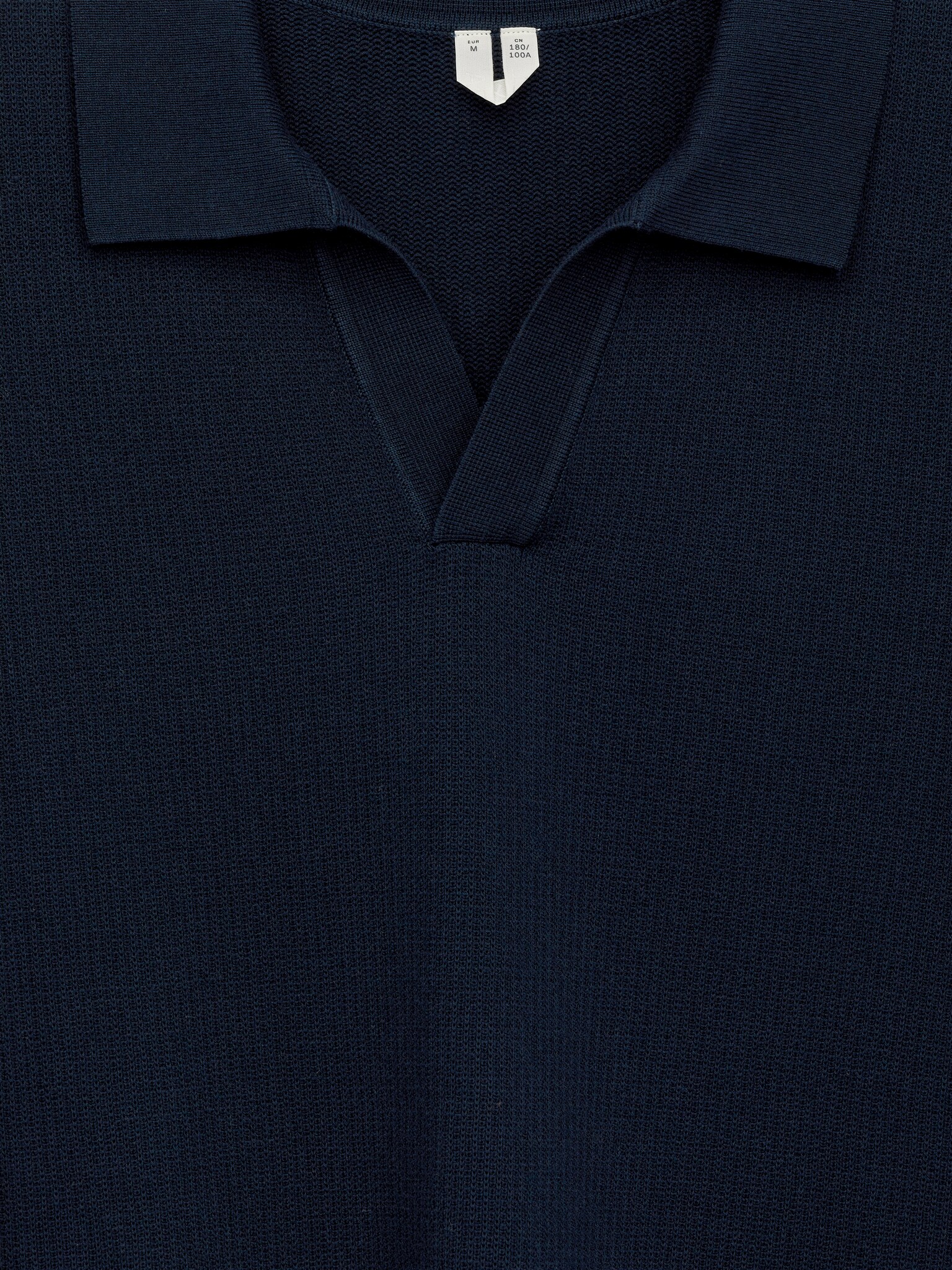 Polo texturé - Bleu foncé/Blanc cassé/Marron clair - 2