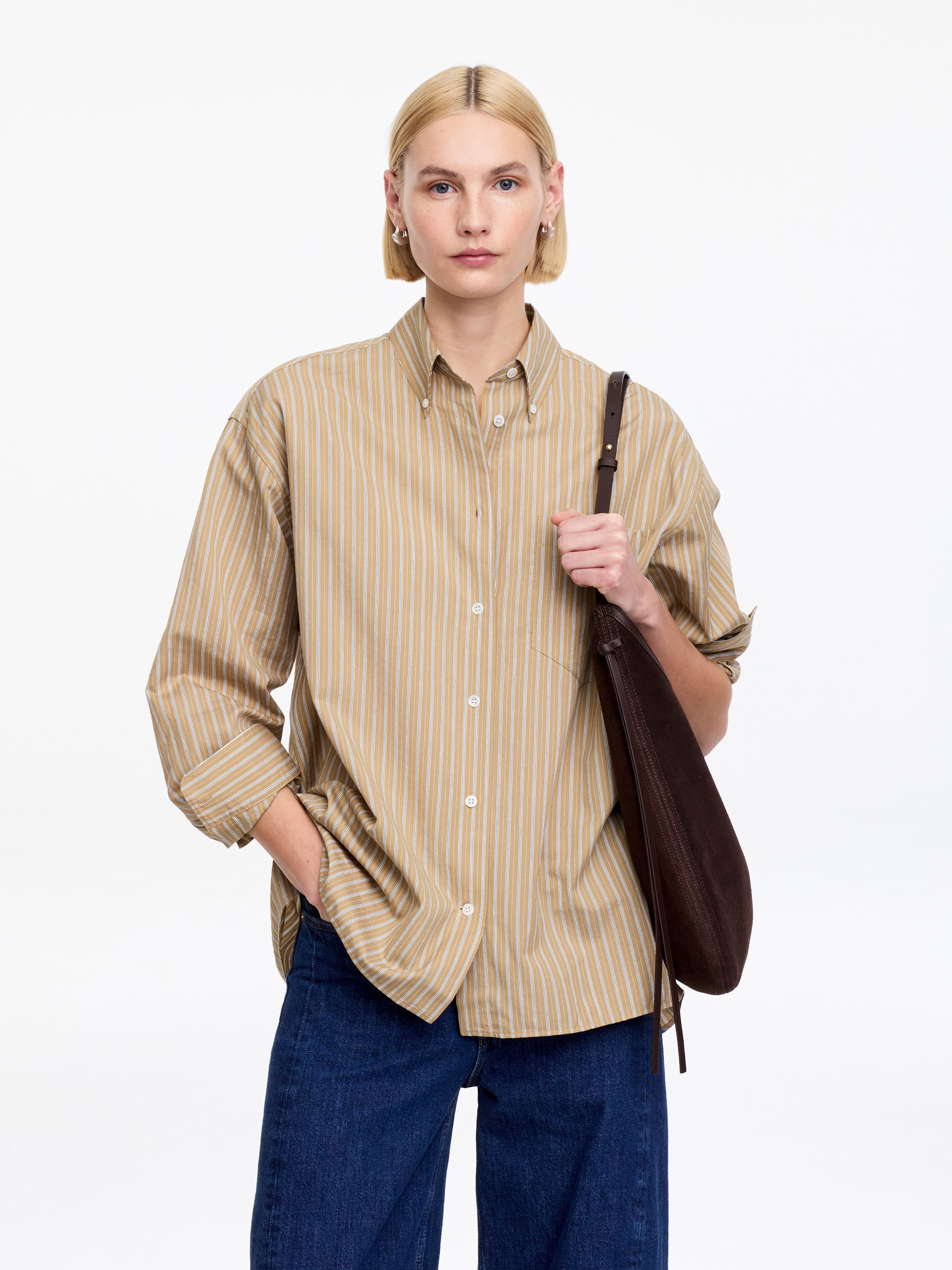 Hemd aus Baumwolle und Seide-#918265-18060