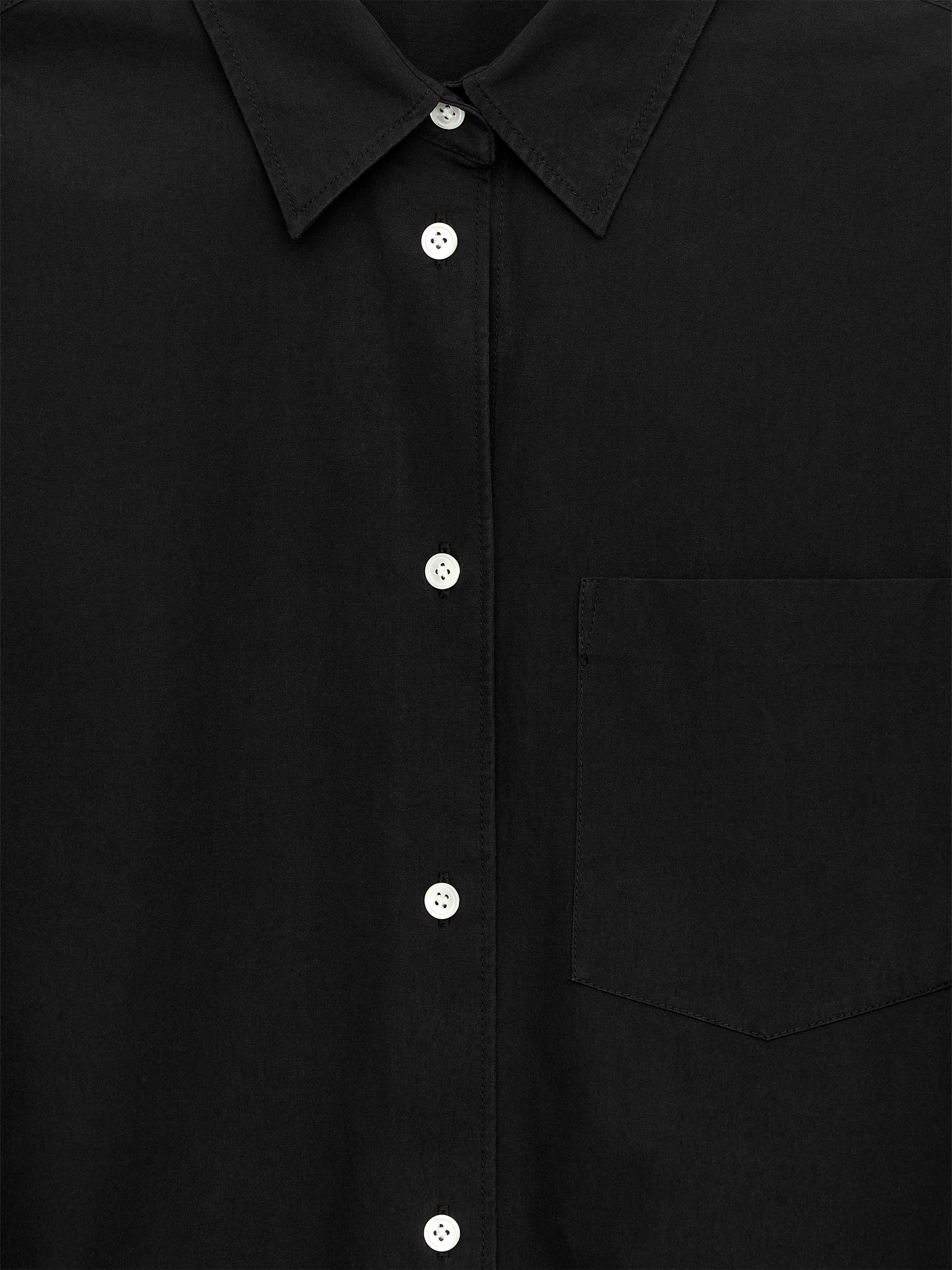 Batwing-Sleeve Shirt - Black - Oversized - Women - StillMedia/DescriptiveDetail - 1