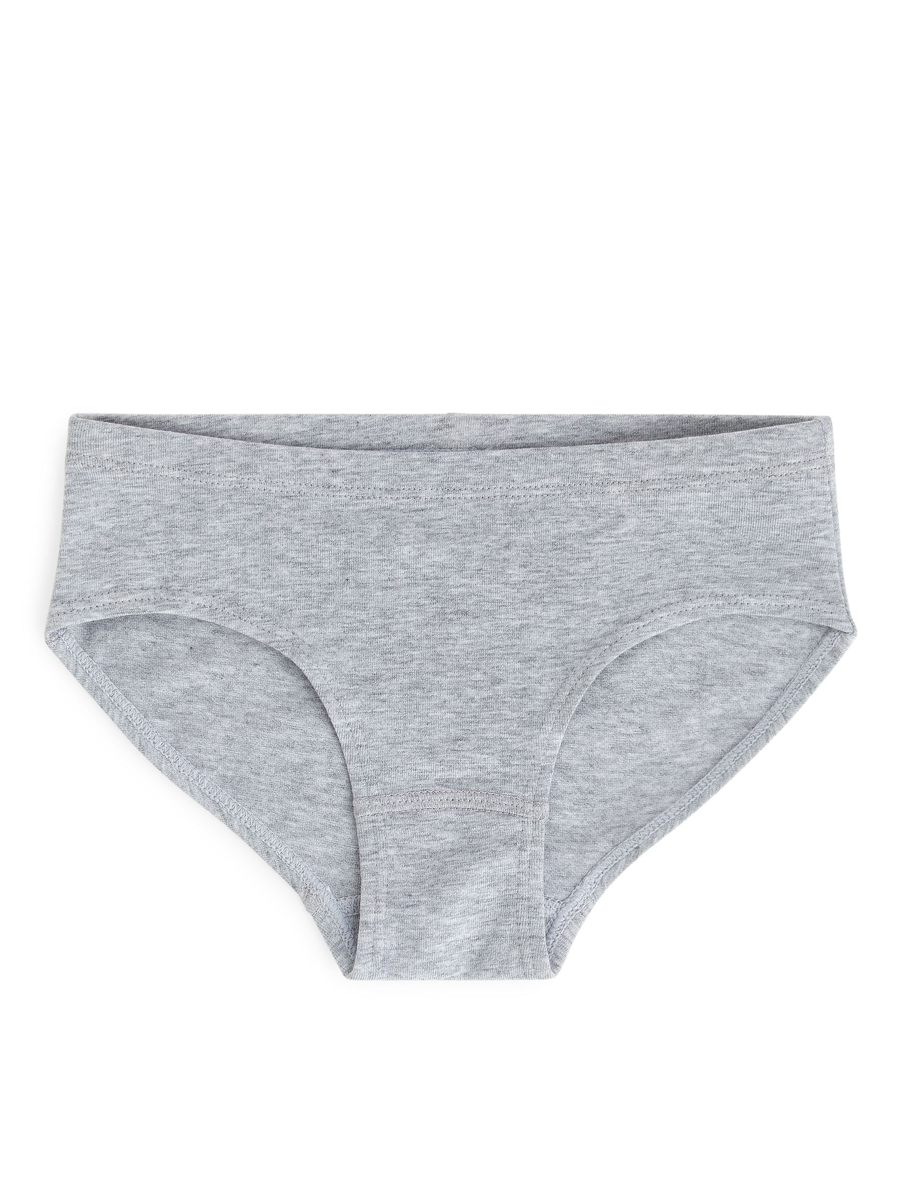 Majtki z bawełnianego dżerseju - Pink/Off-White/Grey Melange - Fason normalny - Children - StillMedia/DescriptiveStillLife - 3