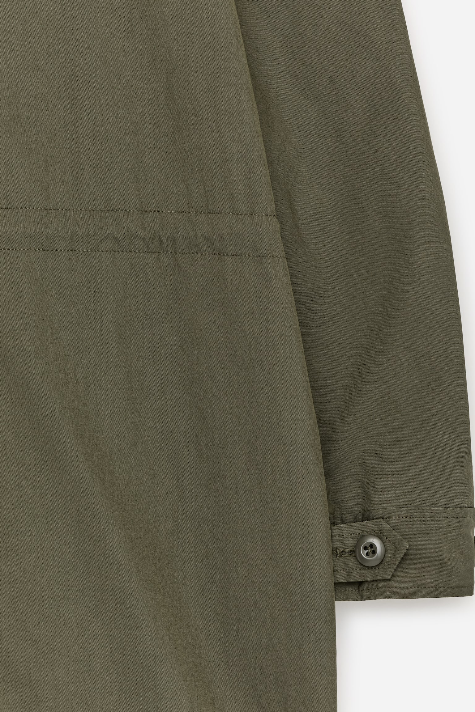 Parka van een katoenmix - Kakigroen - 7