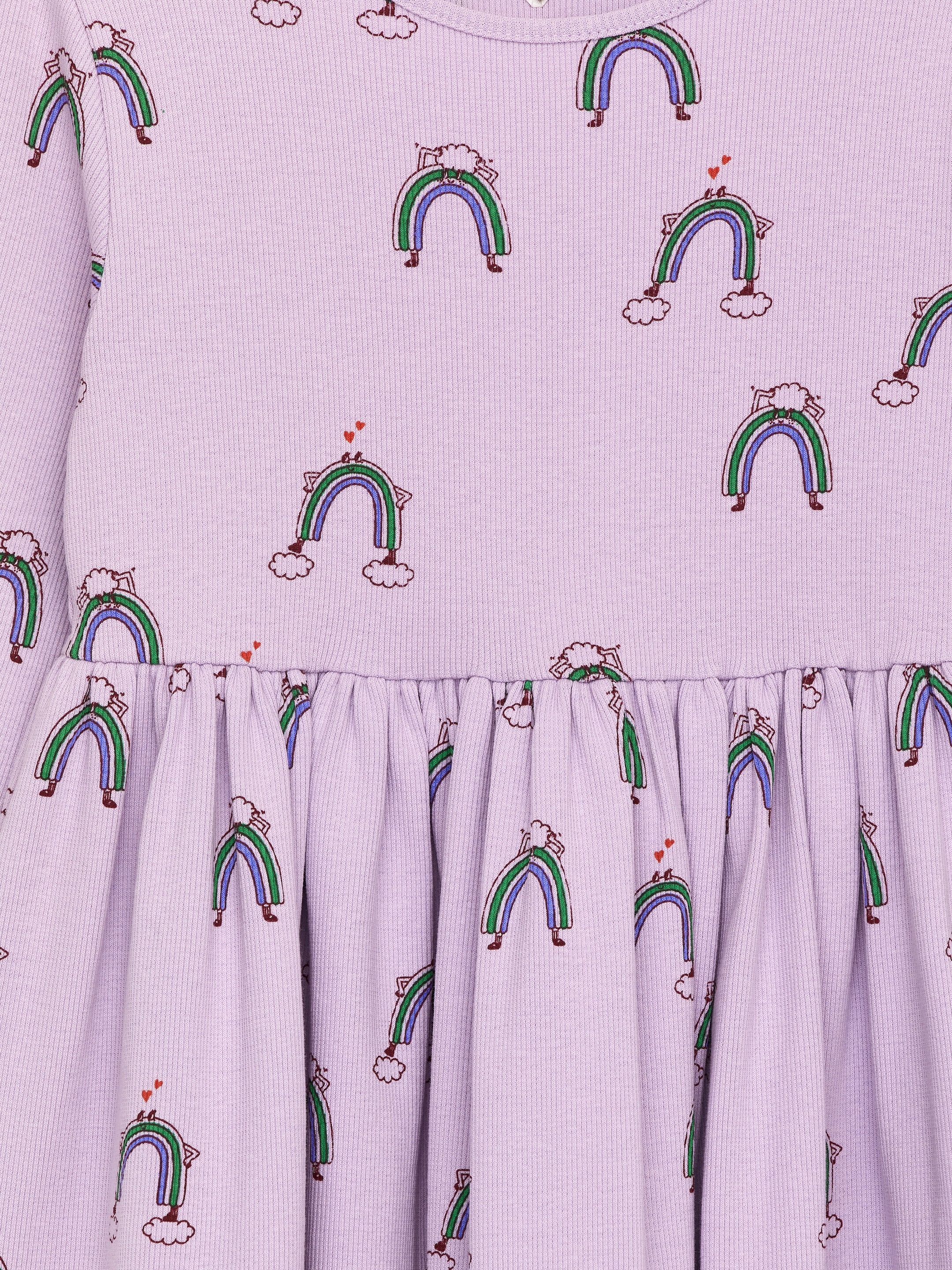 Ver imagem maior: Vestido de algodão canelado - Lilás - CRIANÇA | H&M PT 3
