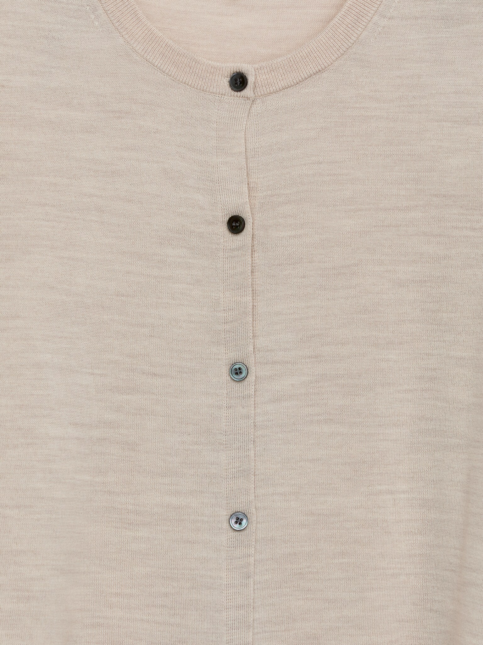 Gilet en laine mérinos - Beige clair/Bleu foncé/Noir/gris - 2