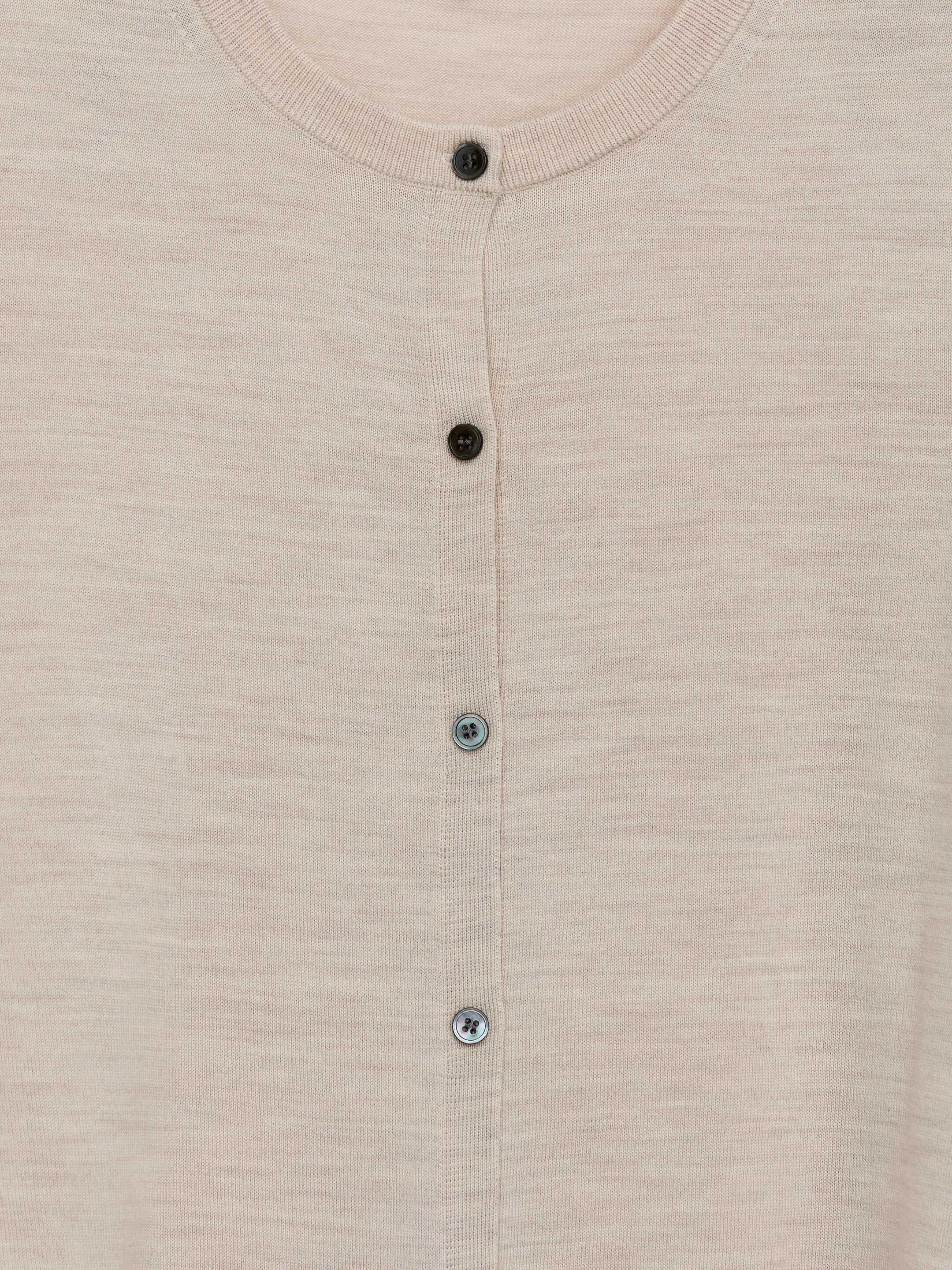 Grösseres Bild ansehen: Strickjacke aus Merinowolle - Hellbeige - DAMEN | H&M CH 2